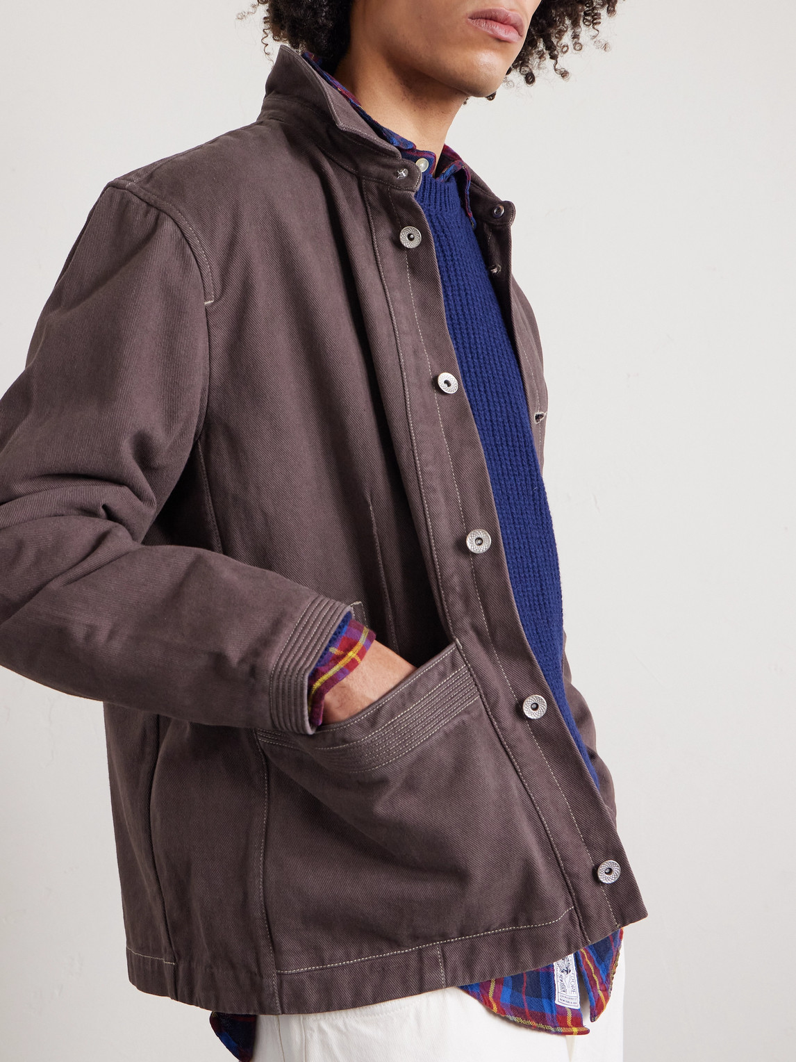  Folk - Anniversary Denim Jacket - Men - Brown - S 