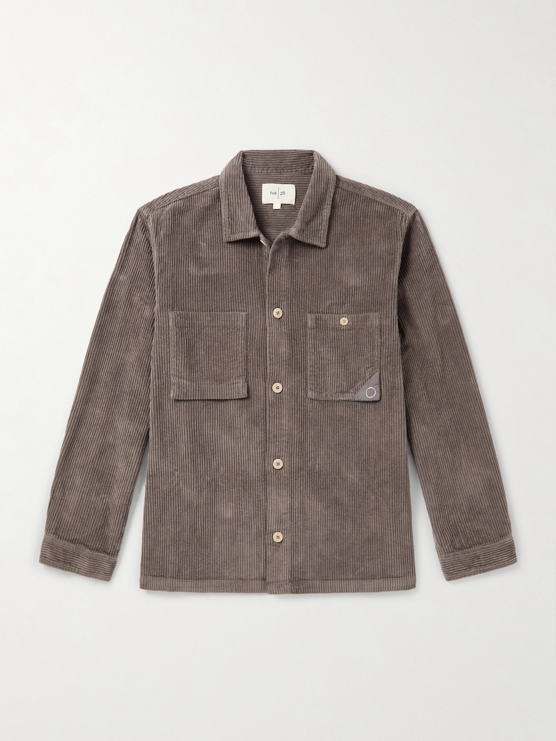 Folk Anniversary Patch Cotton-Corduroy Overshirt - Men