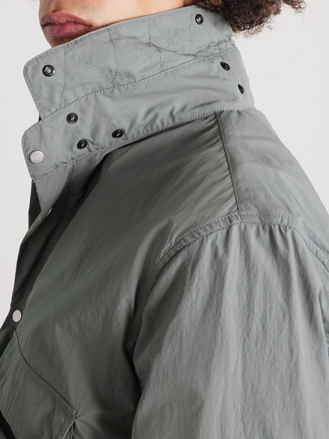 Folk Refield Shell Jacket In Gray
