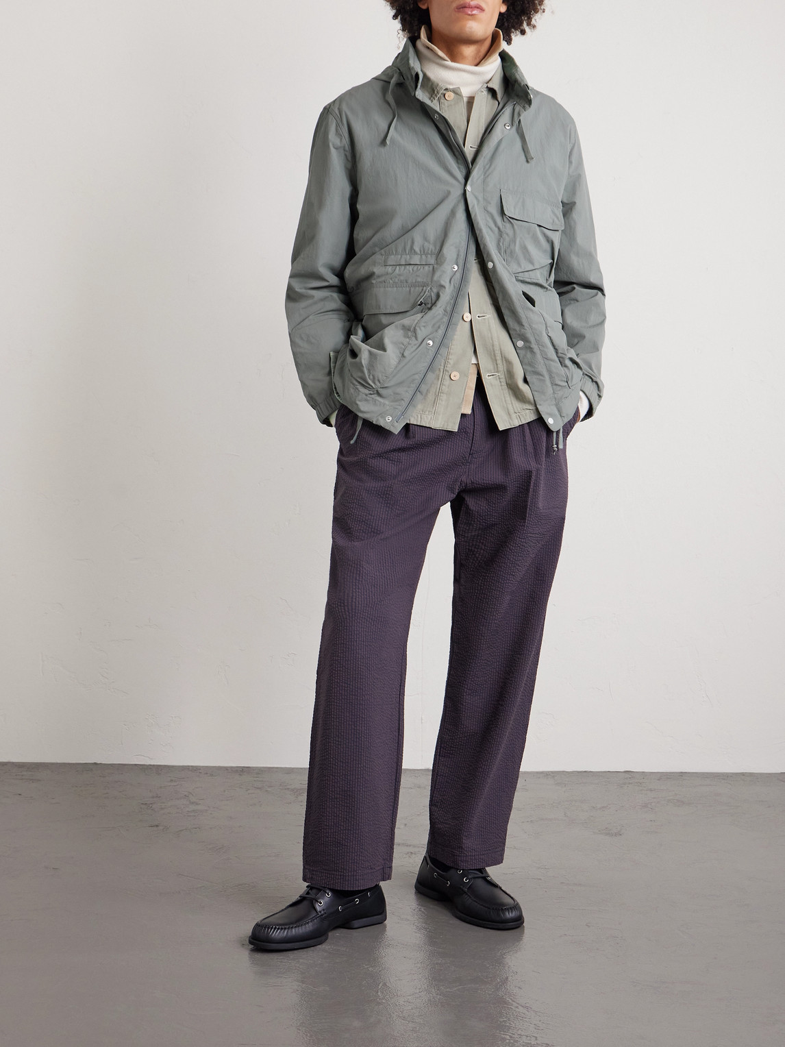 Folk Refield Shell Jacket In Gray