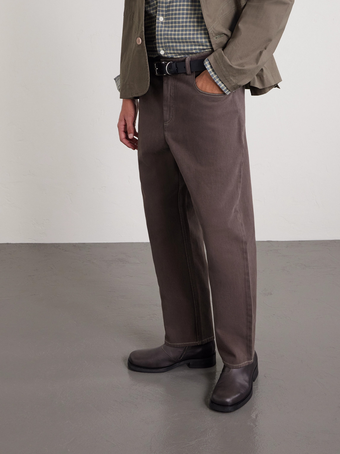  Folk - Barrel-leg Jeans - Men - Brown - Uk/us 28 