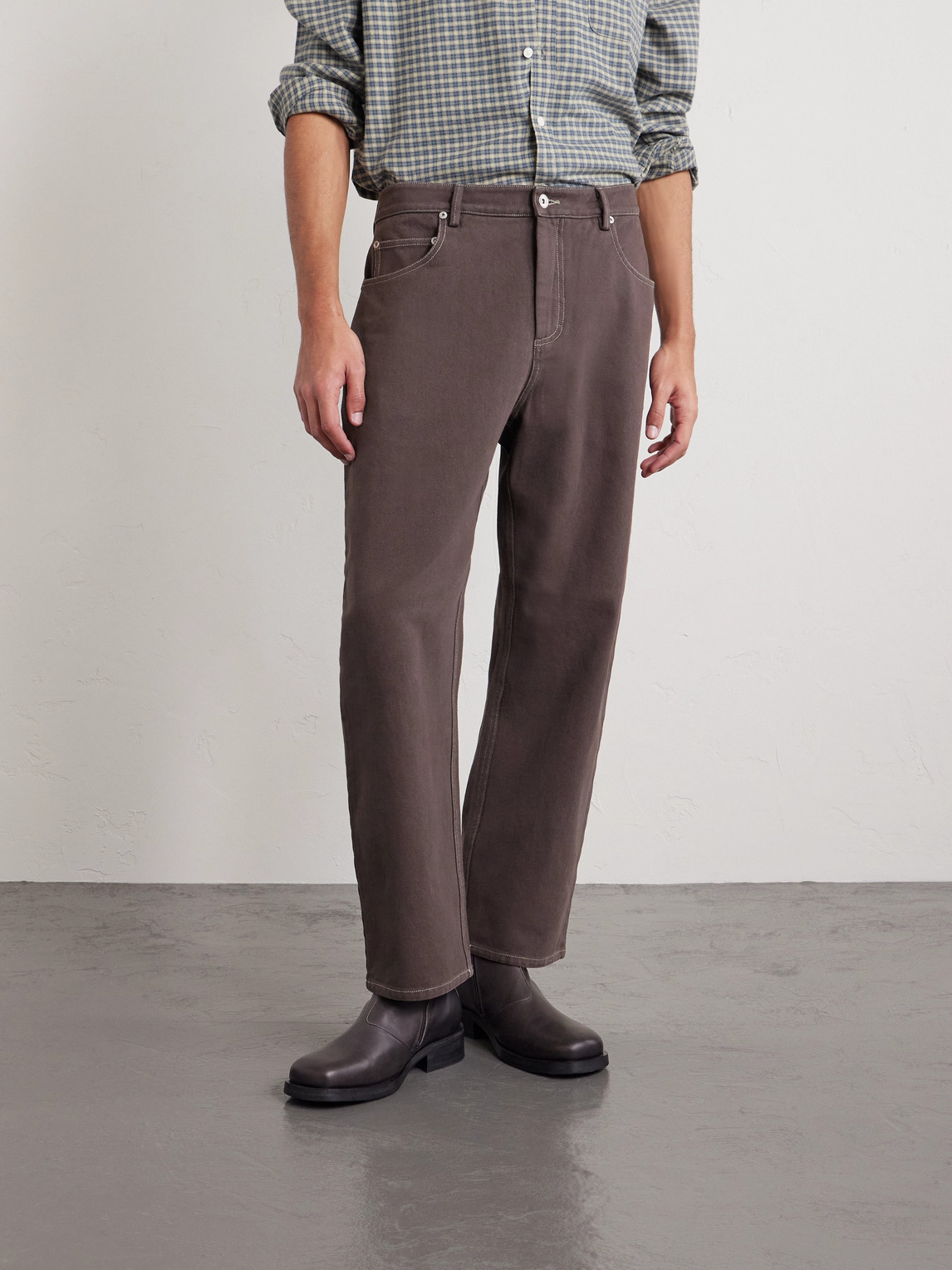  Folk - Barrel-leg Jeans - Men - Brown - Uk/us 28 