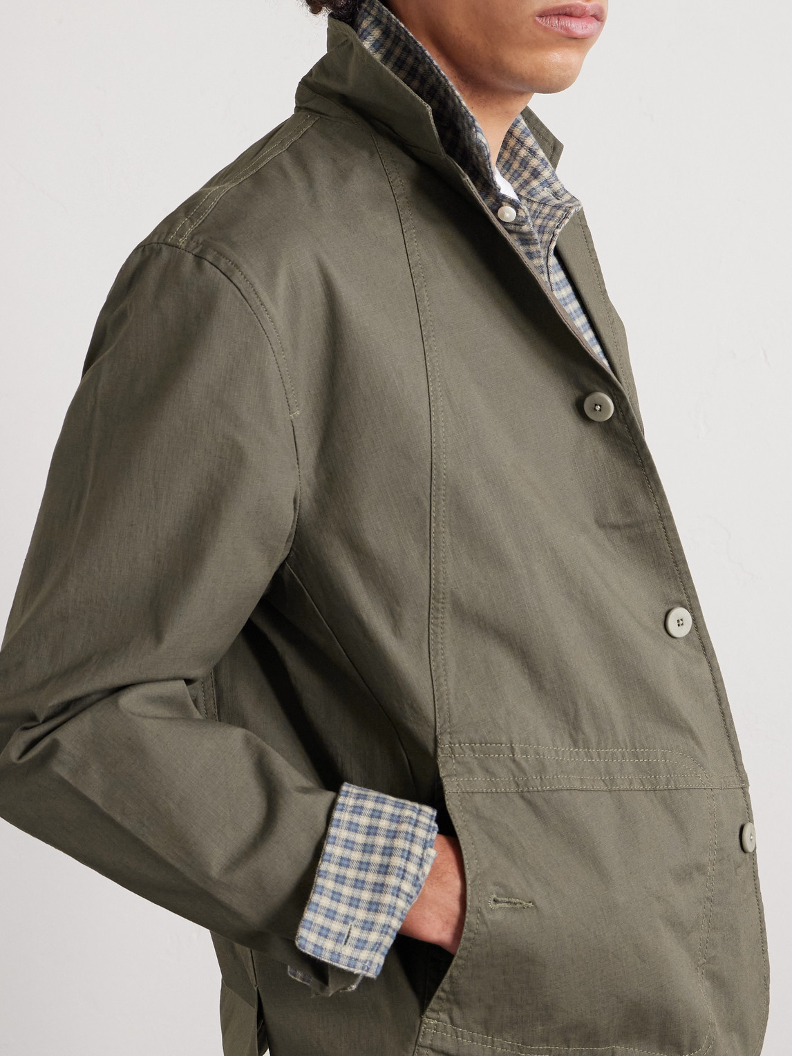  Folk - Anniversary Cotton-ripstop Blazer - Men - Green - S 