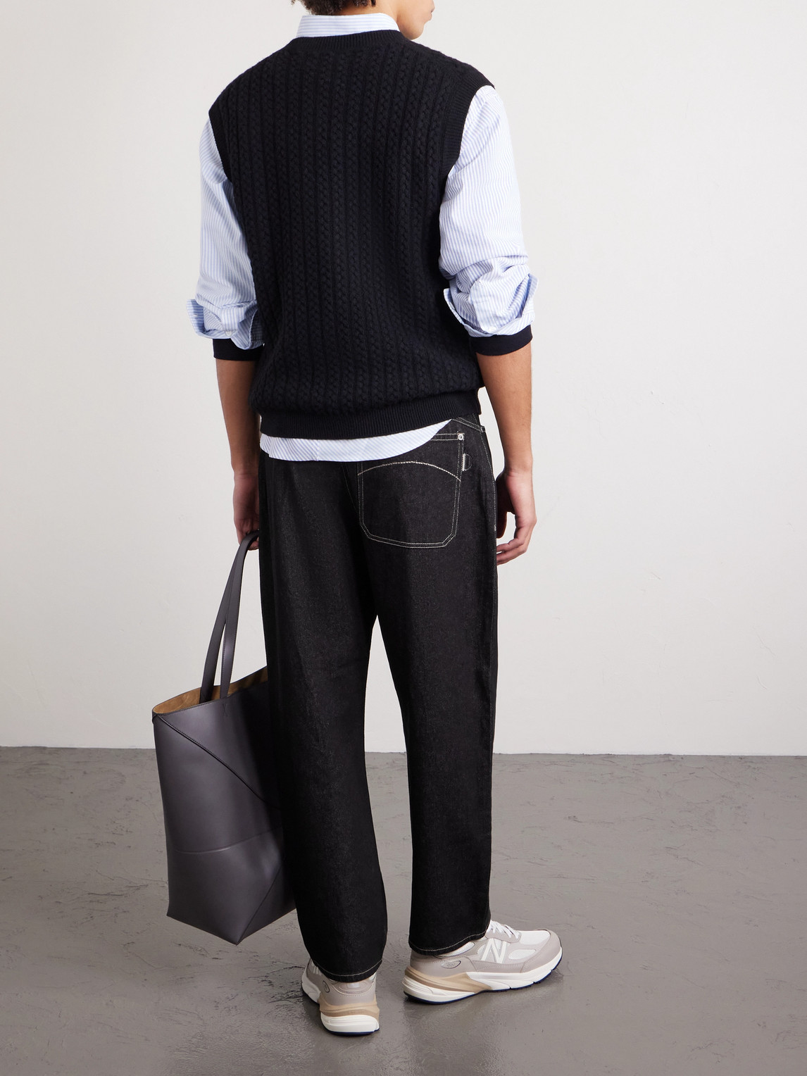  Folk - Barrel-leg Jeans - Men - Black - Uk/us 34 