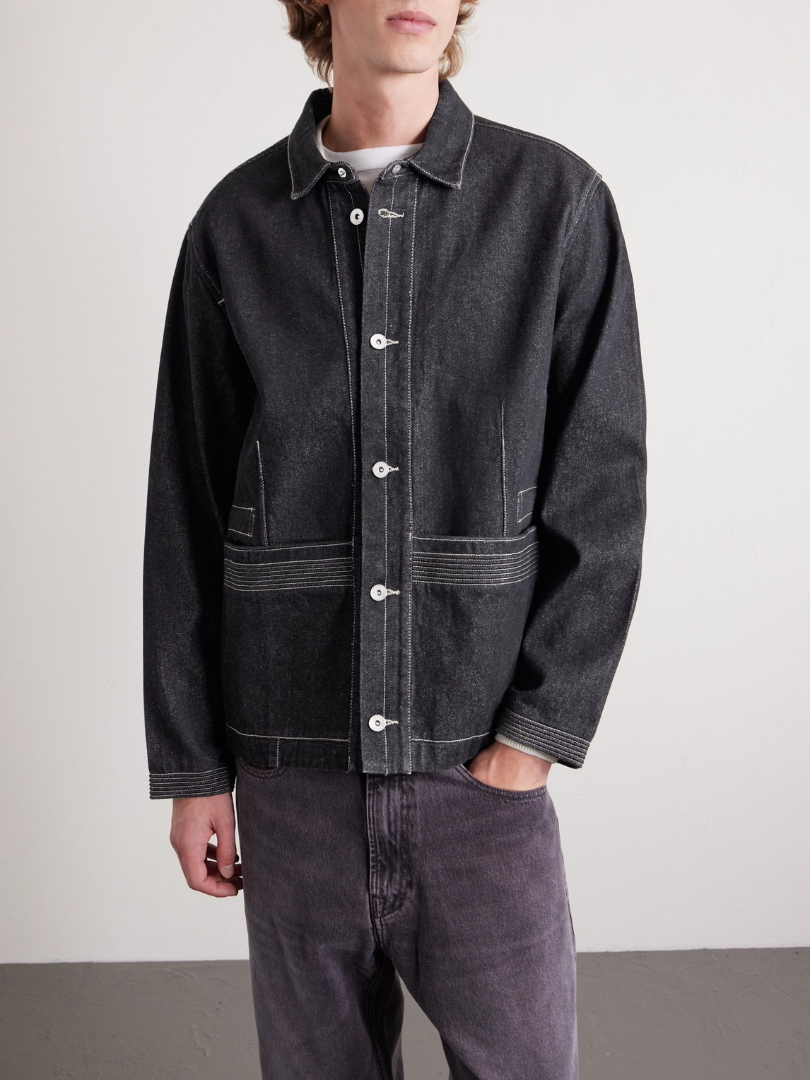  Folk - Anniversary Denim Jacket - Men - Black - S 