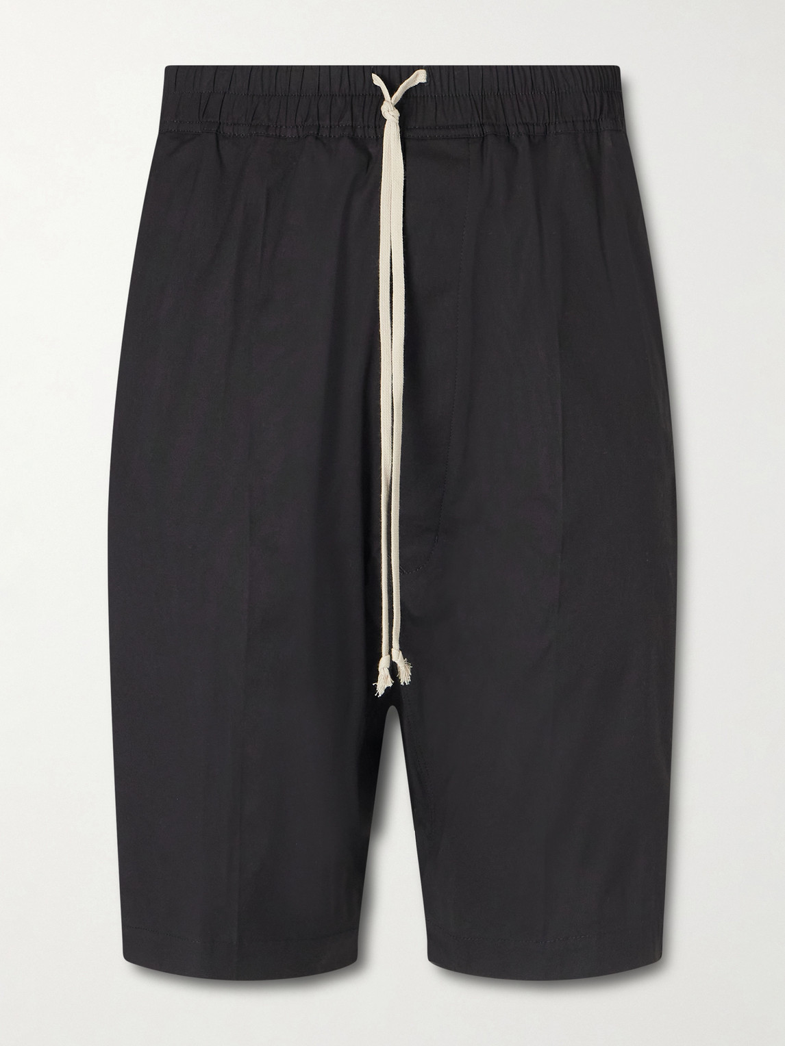 Rick Owens Rick's Pods Straight-Leg Organic Cotton-Blend Poplin Shorts IT 54