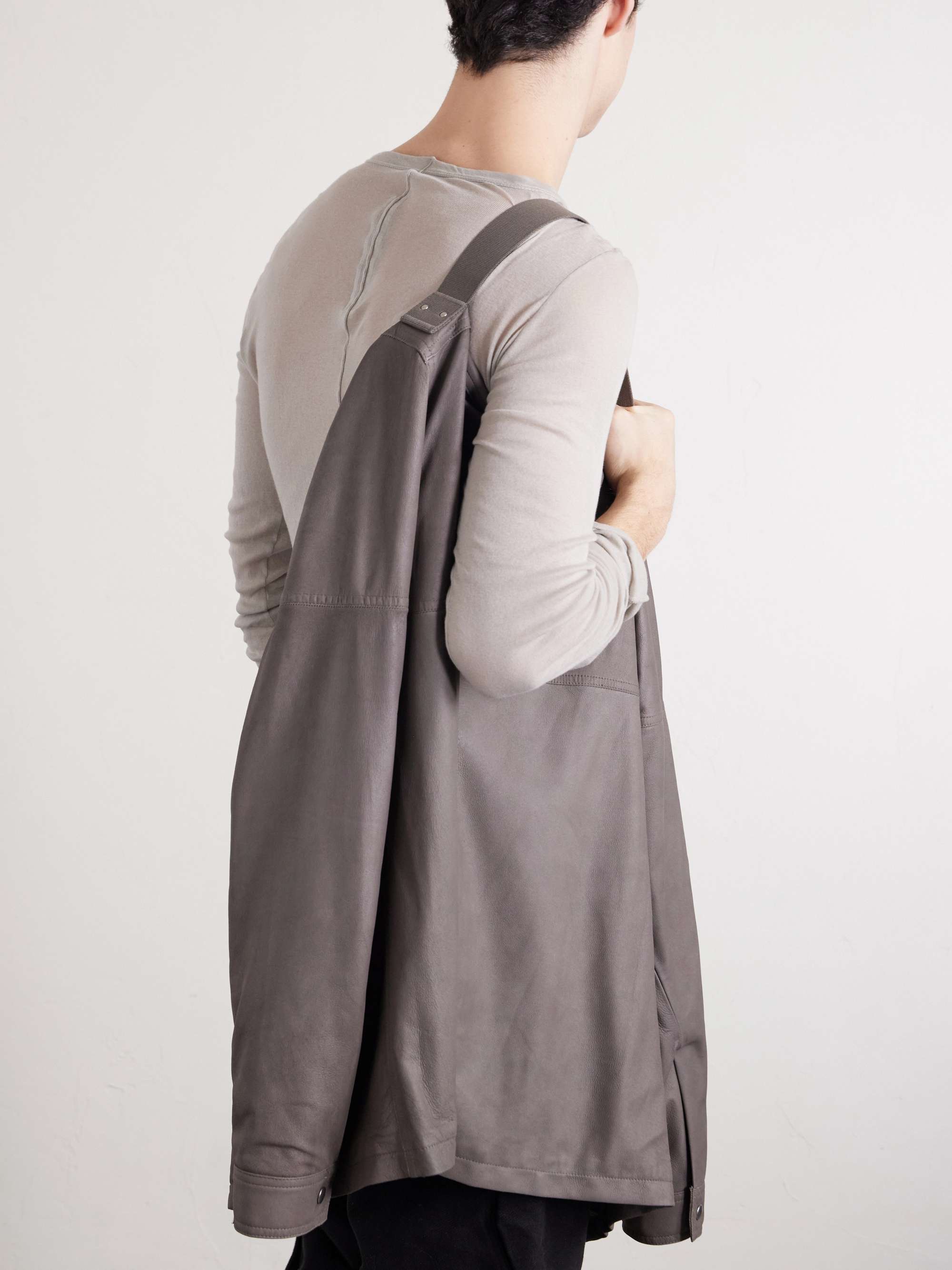 RICK OWENS Brad Leather Jacket for Men | MR PORTER