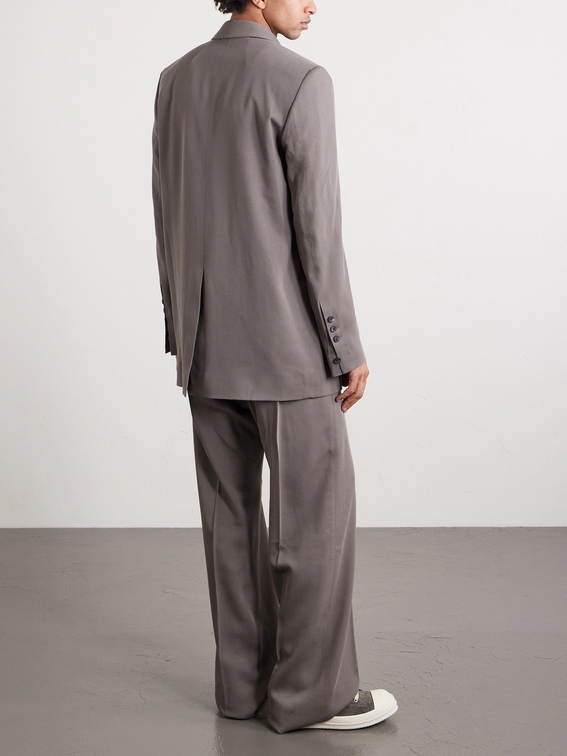  Rick Owens - Straight-leg Wool Trousers - Men - Gray - It 46 