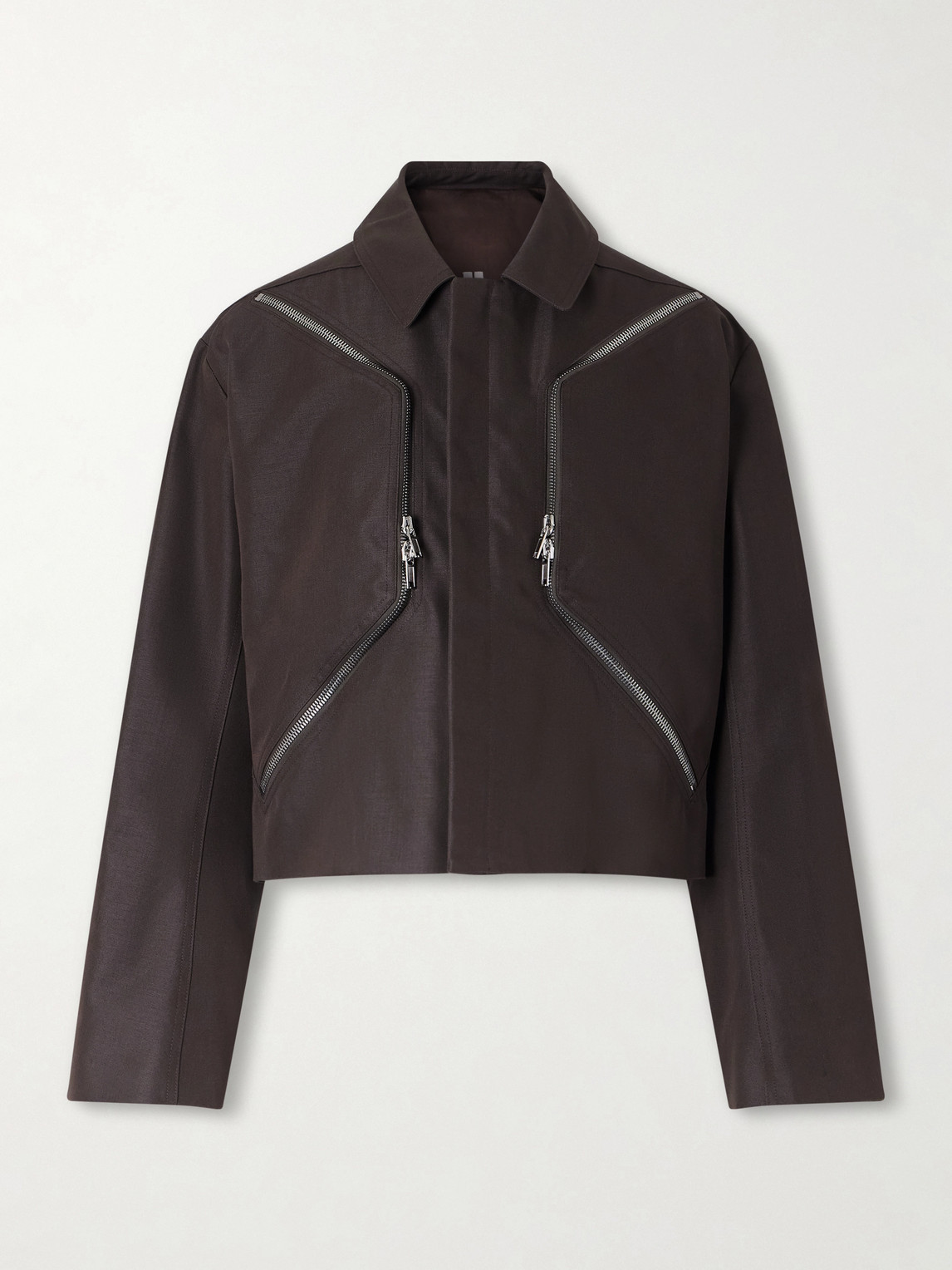 Rick Owens Temple Heizer Mac Oversized Cotton-Blend Satin Jacket IT 54