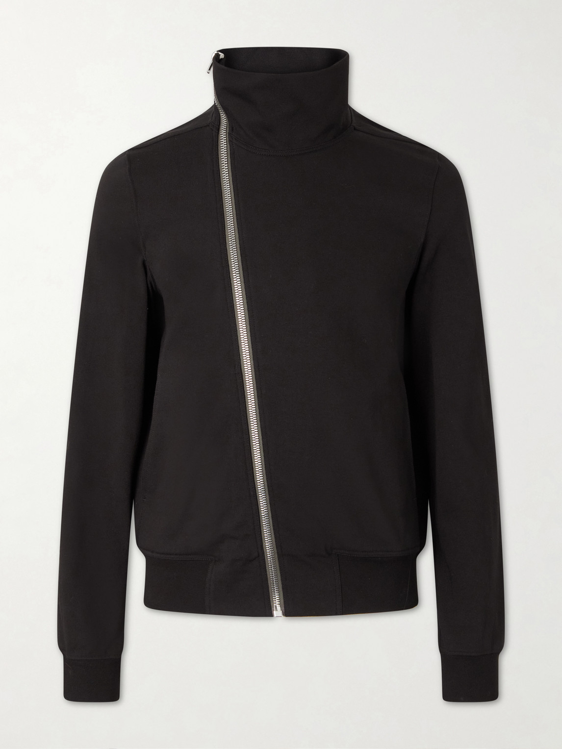 Rick Owens Bauhaus Jogger Cotton-Jersey Zip-Up Jacketen