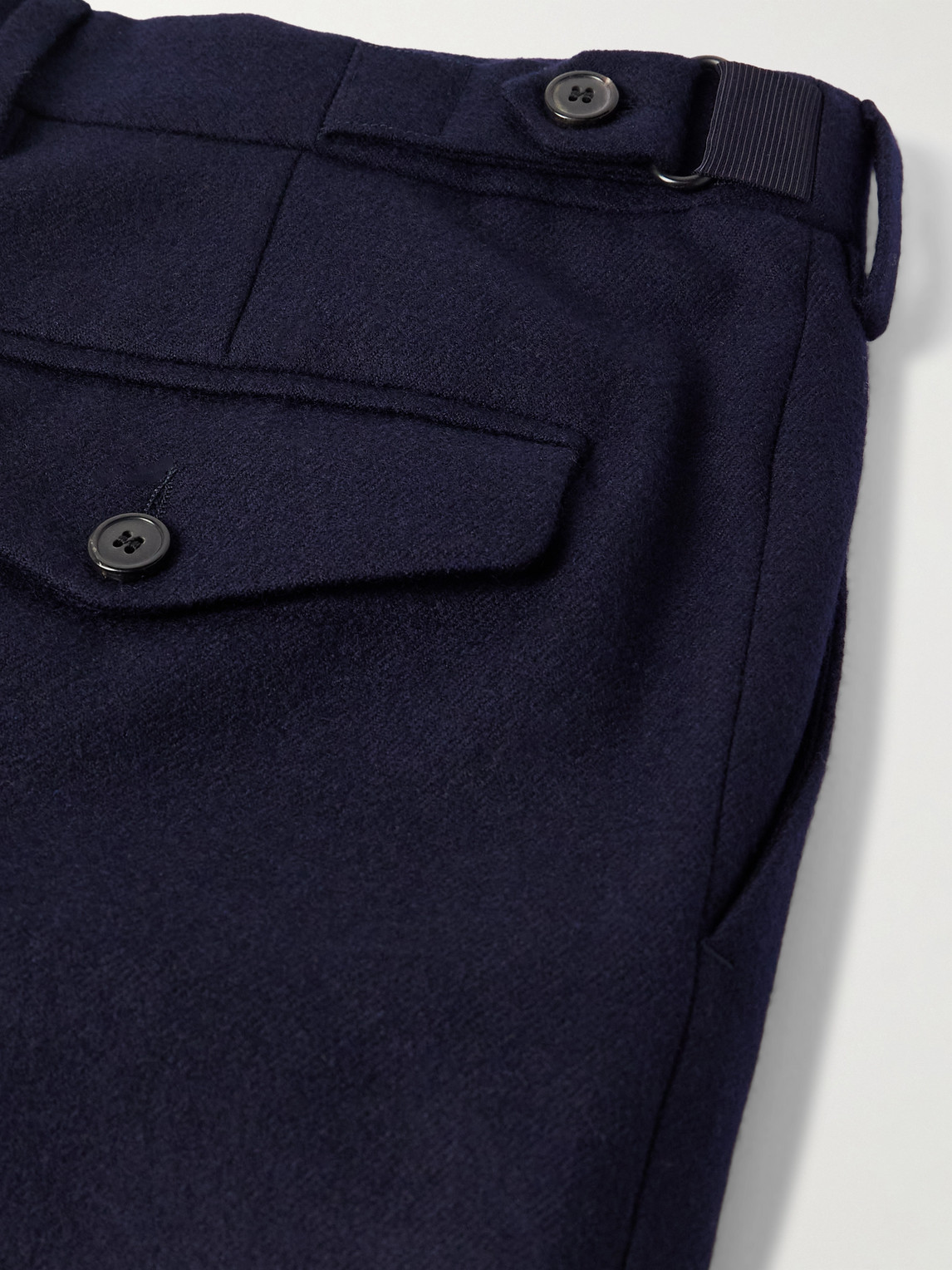 Straight-Leg Wool Trousers