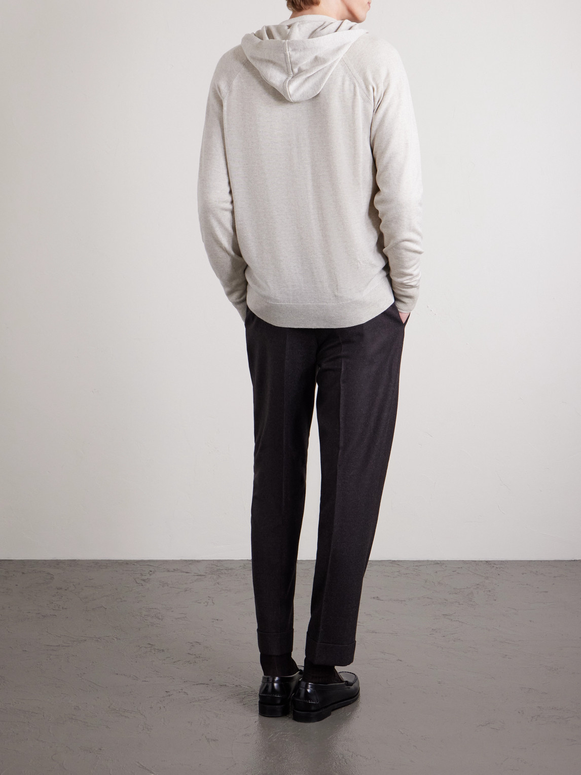 Carty Merino Wool Zip-Up Hoodie