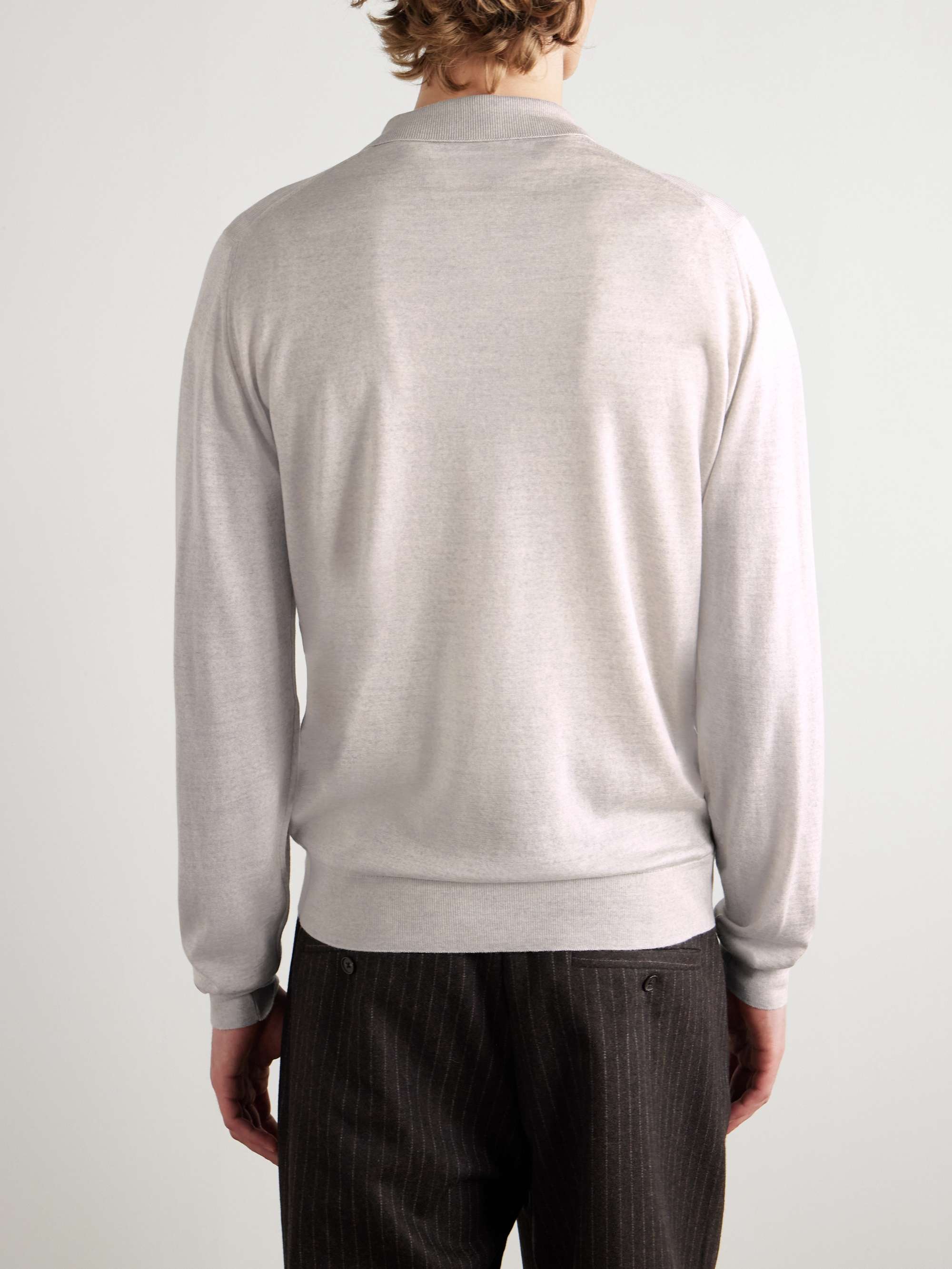 JOHN SMEDLEY Belper Slim-Fit Merino Wool Polo Shirt