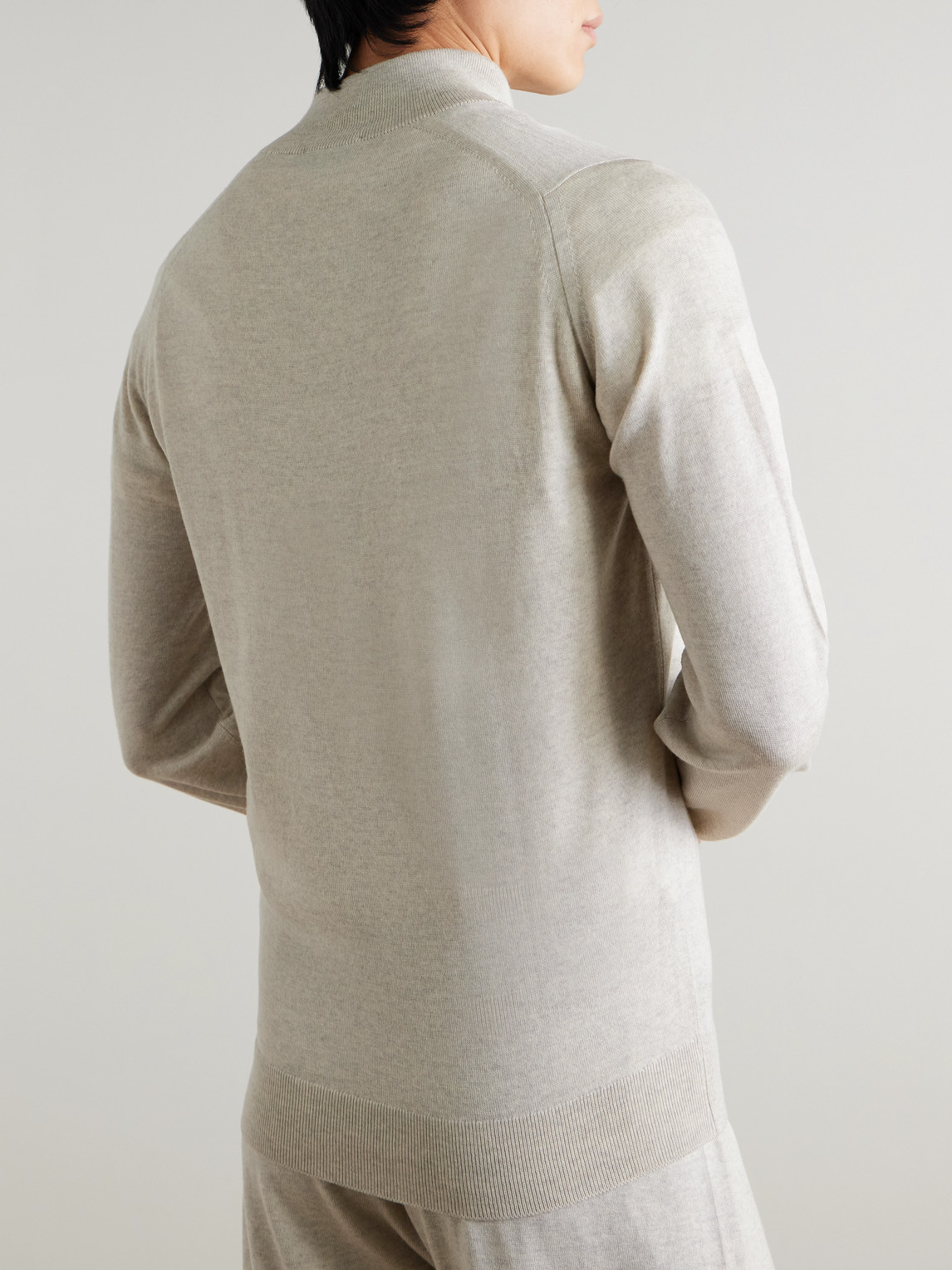 Tapton Slim-Fit Merino Wool Half-Zip Sweater