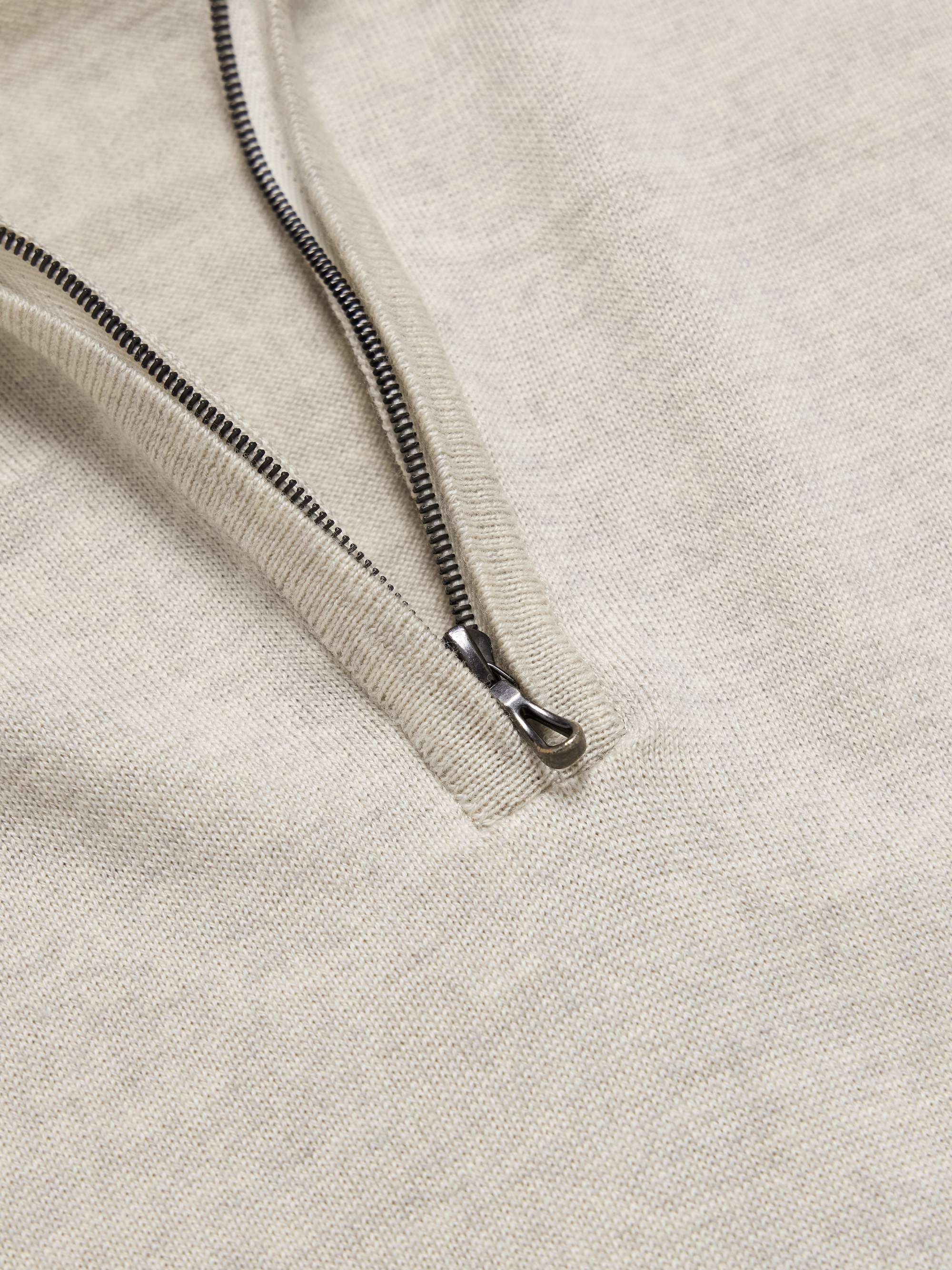 JOHN SMEDLEY Tapton Slim-Fit Merino Wool Half-Zip Sweater