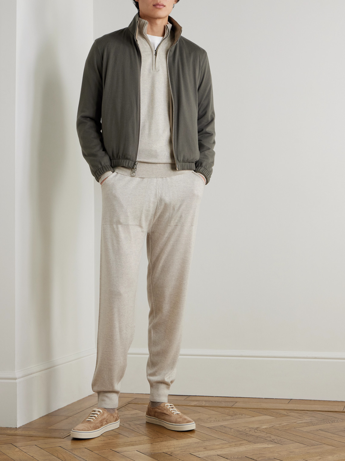 Tapton Slim-Fit Merino Wool Half-Zip Sweater
