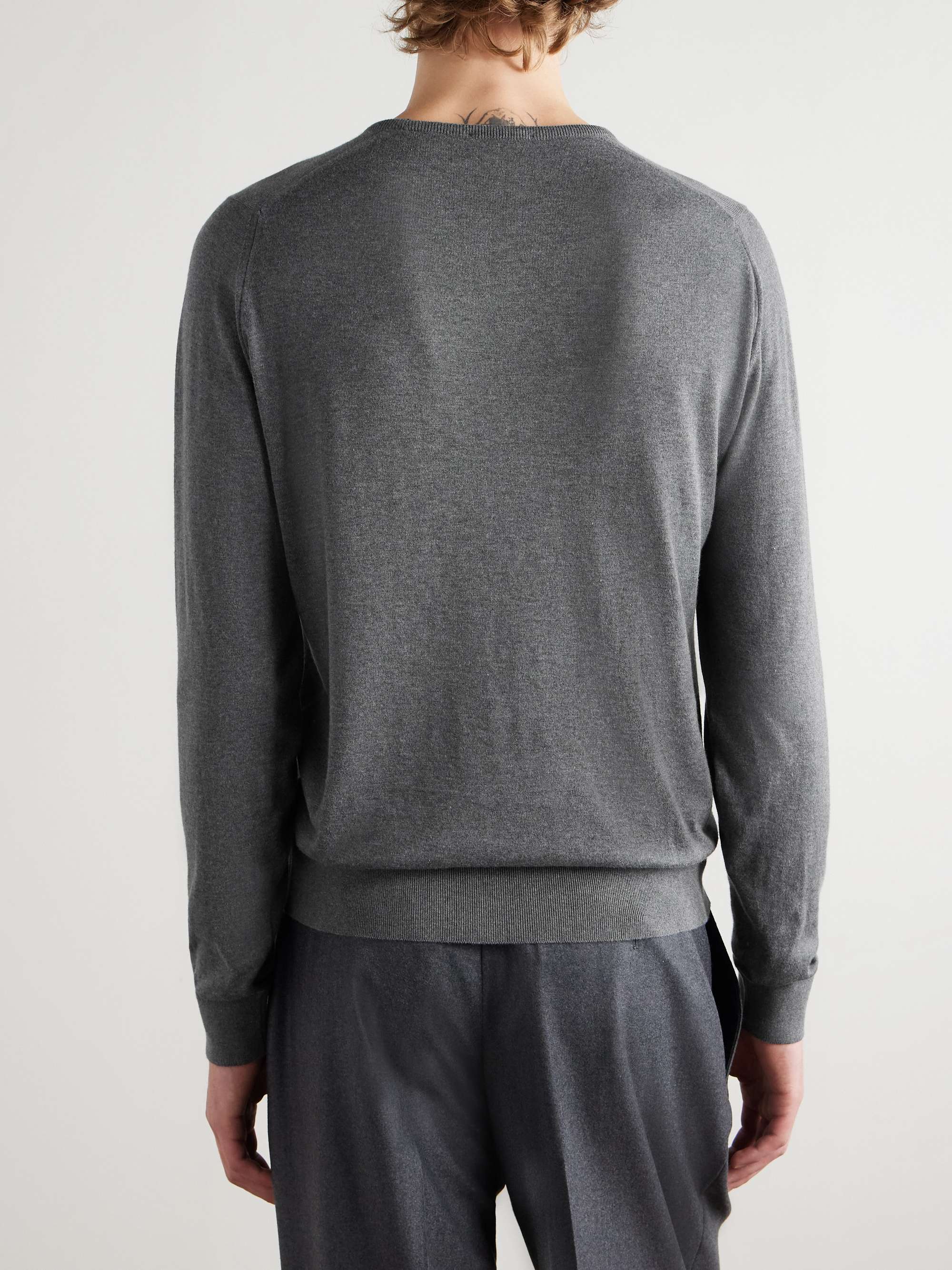 JOHN SMEDLEY Sea Island Cotton Sweater