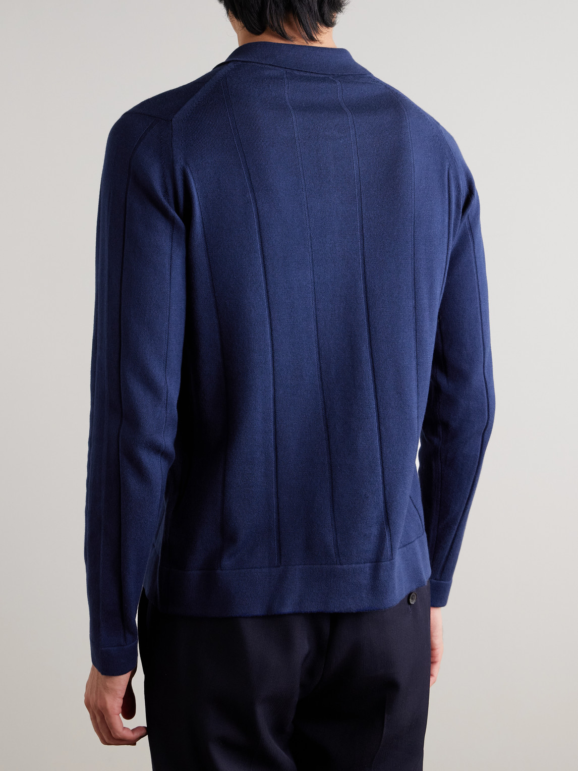  John Smedley - Floyd Sea Island Cotton Cardigan - Men - Blue - L 