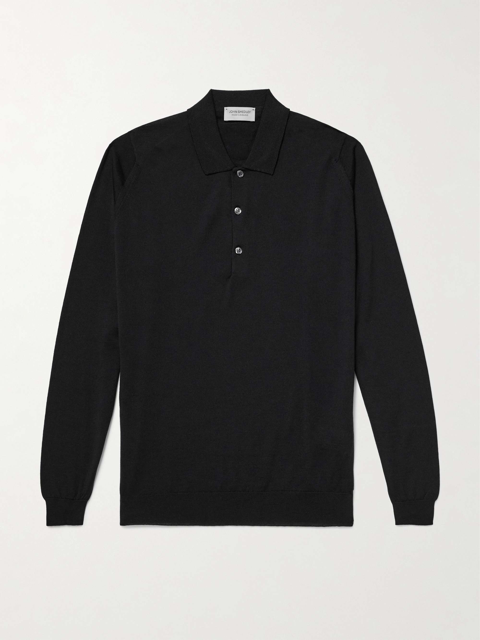 JOHN SMEDLEY Polo slim-fit in lana merino Belper