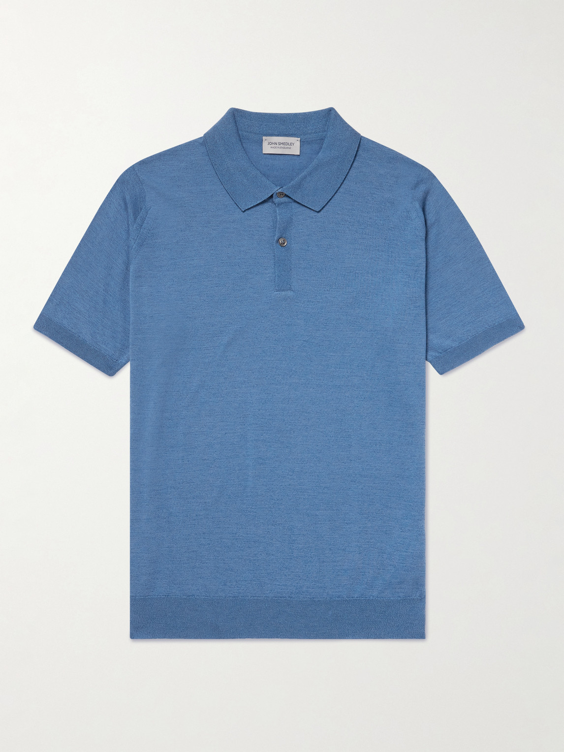 John Smedley Leyburn Merino Wool and ea Island Cotton-Blend Gauze Polo hirt - Men
