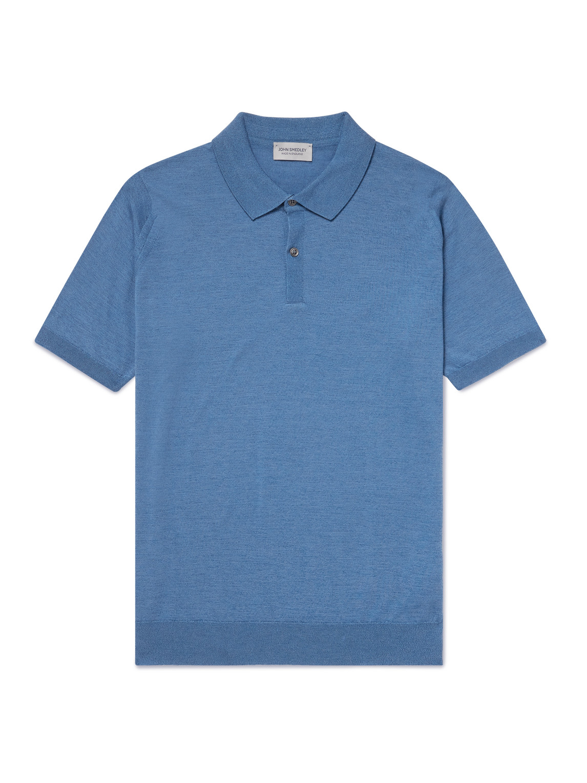 John Smedley Leyburn Merino Wool And Sea Island Cotton-blend Gauze Polo Shirt In Multi