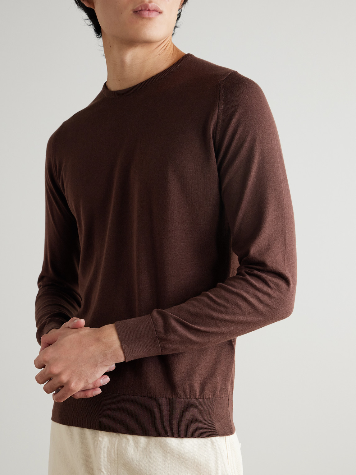 Hatfield Slim-Fit Sea Island Cotton Sweater