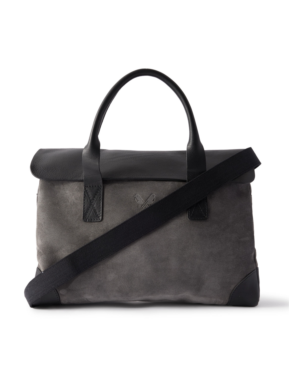 Suede and Leather Briefcase
