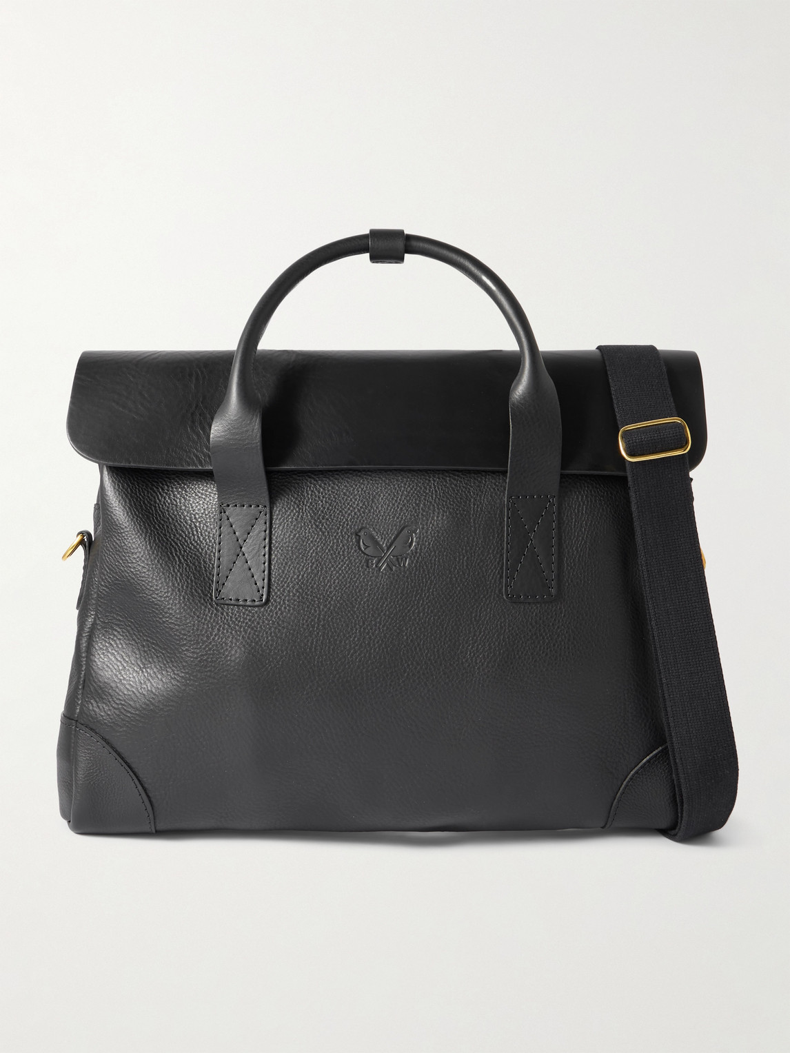 Bennett Winch Full-grain Leather Briefcase In Black