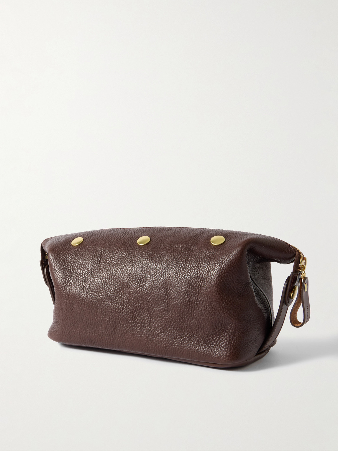 Bennett Winch Full-grain Leather Wash Bag In Brown