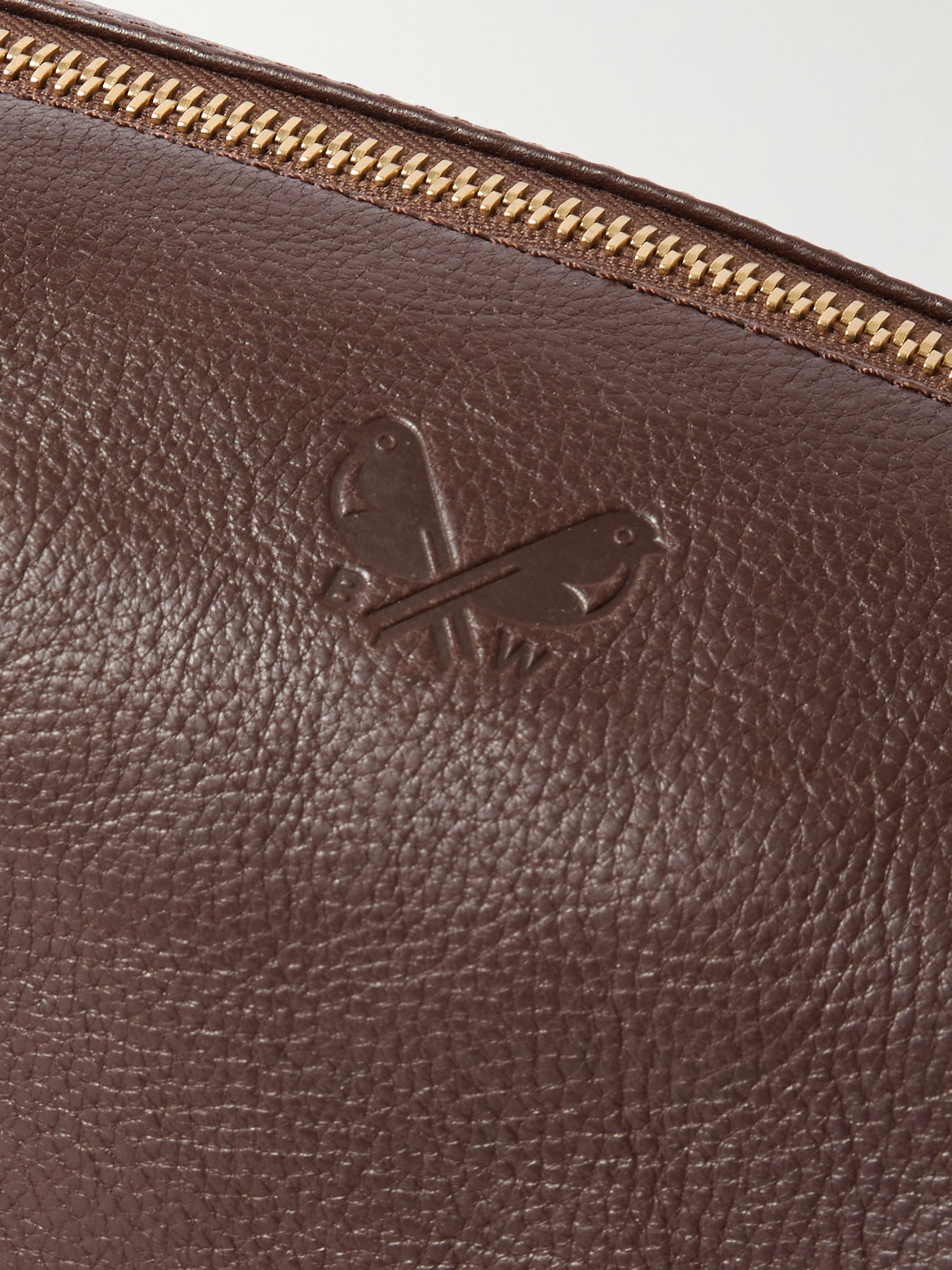 Bennett Winch Full-grain Leather Wash Bag In Brown