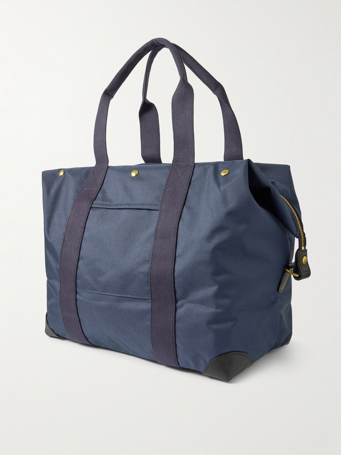 Bennett Winch - Cargo Leather-trimmed Canvas Weekend Bag - Men - Blue 