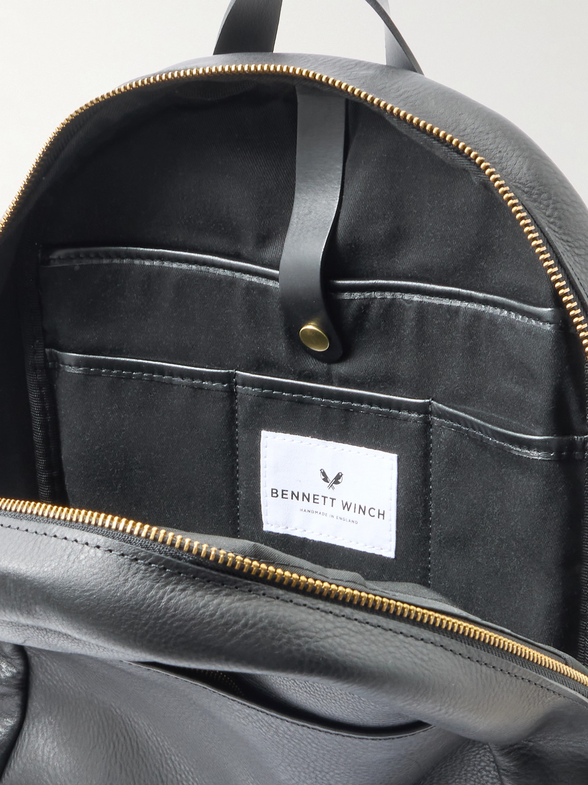 Bennett Winch Leather Backpack In Black