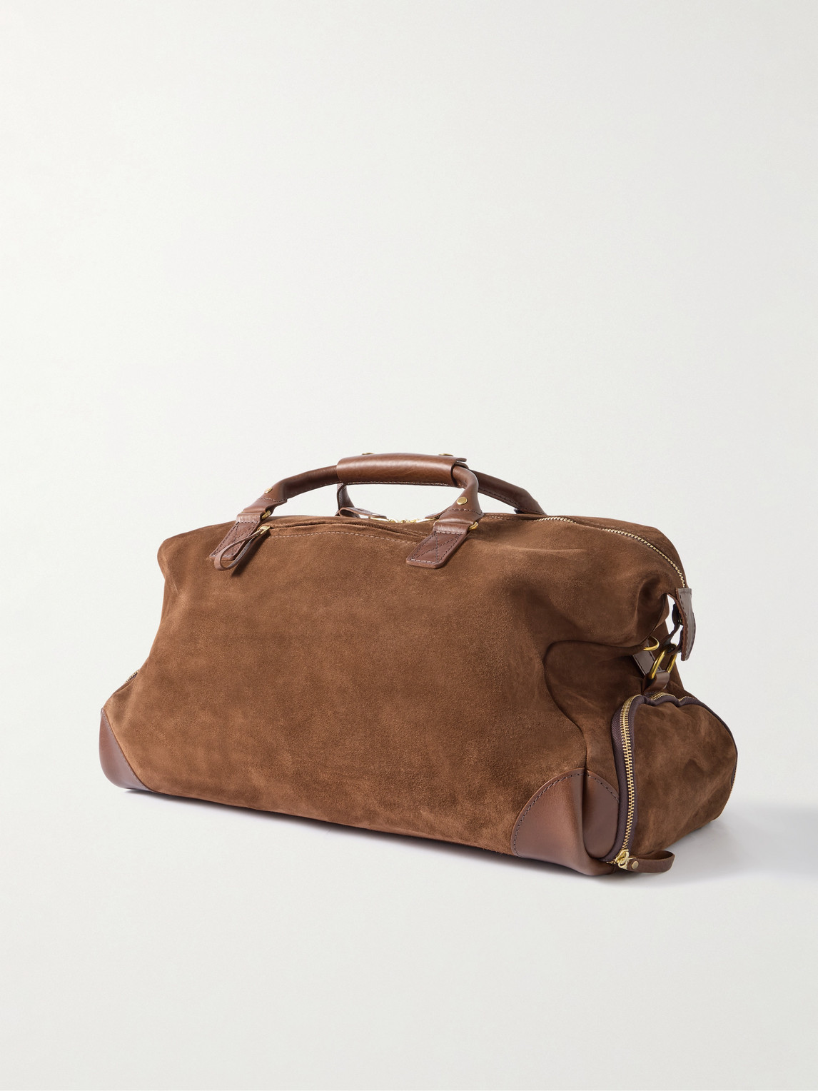 Bennett Winch Suede Weekend Bag In Brown