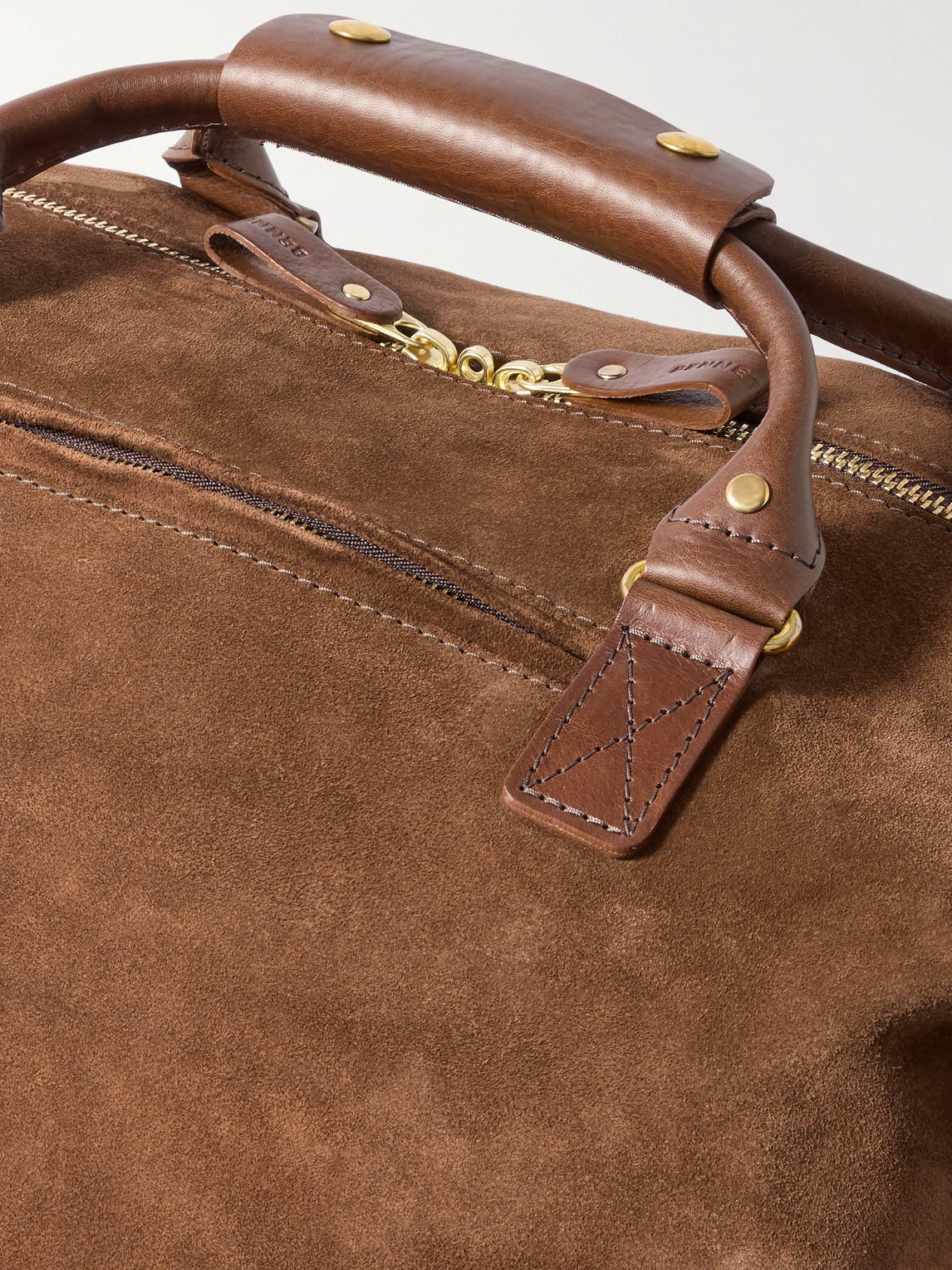 Bennett Winch Suede Weekend Bag In Brown