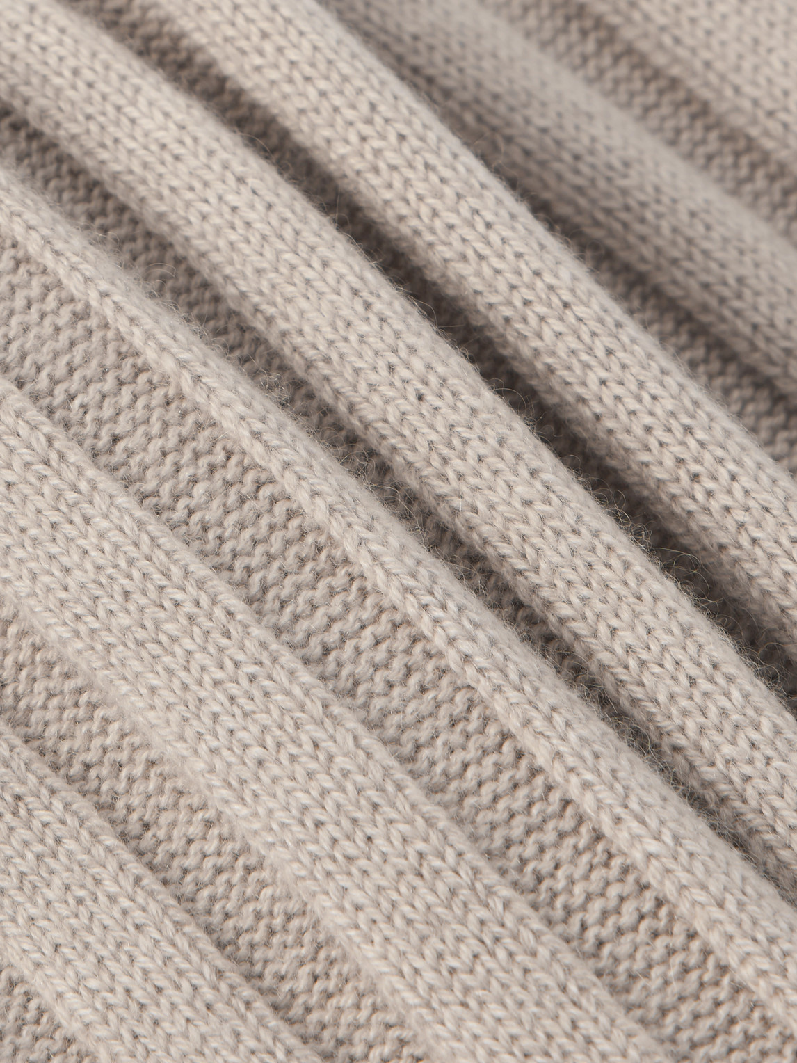 Brunello Cucinelli - Ribbed Cashmere Scarf - Men - Neutrals 