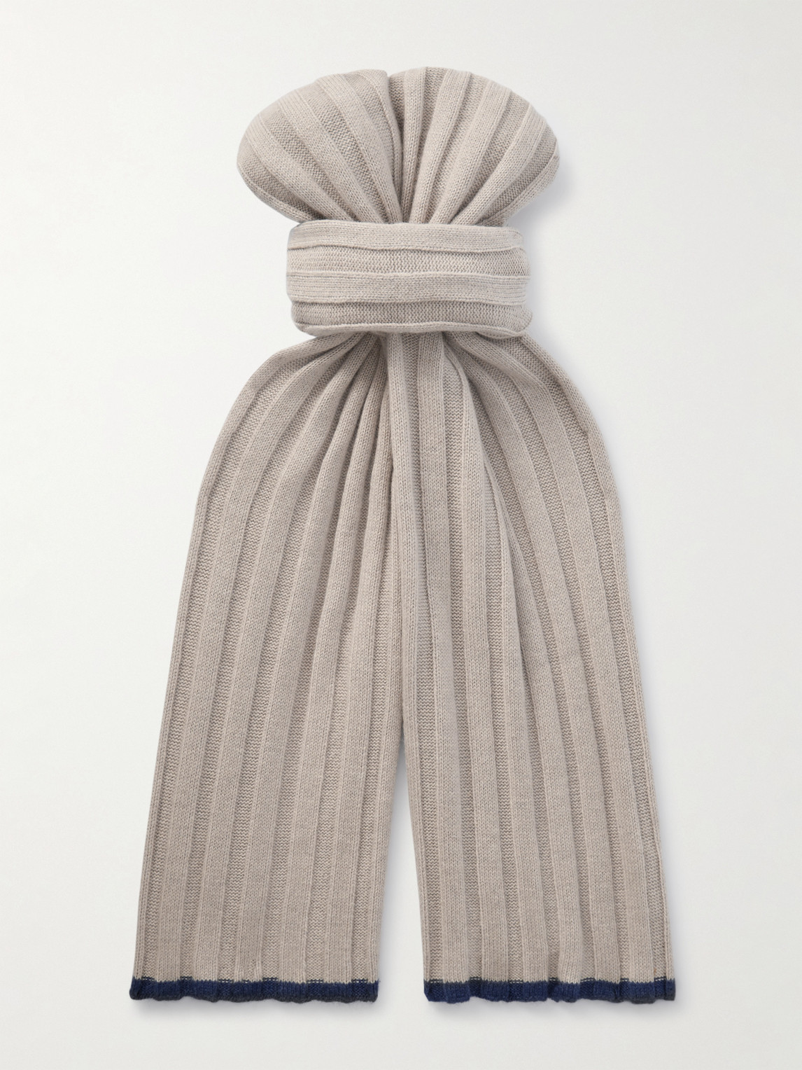 Brunello Cucinelli Ribbed Cashmere Scarf - Men