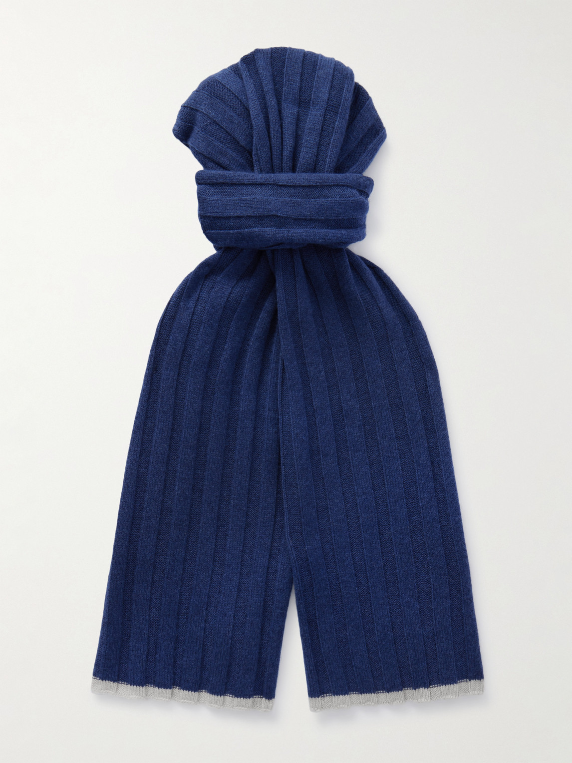 Brunello Cucinelli Ribbed Cashmere Scarf - Men