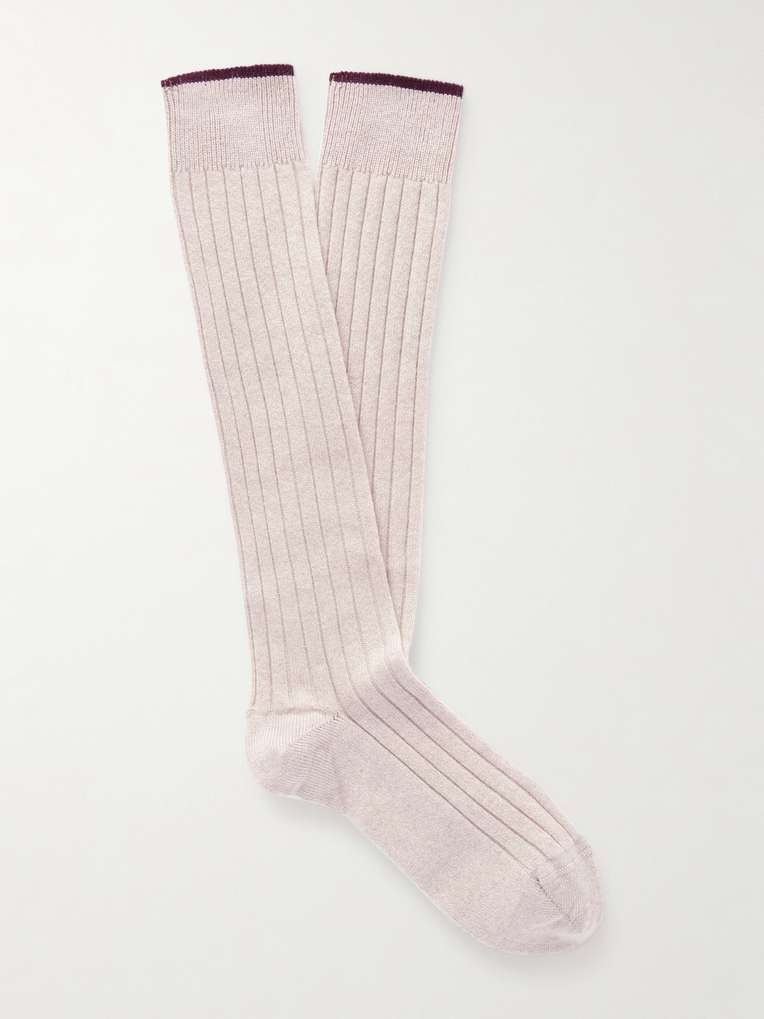 Brunello Cucinelli — Ribbed Cashmere Socks