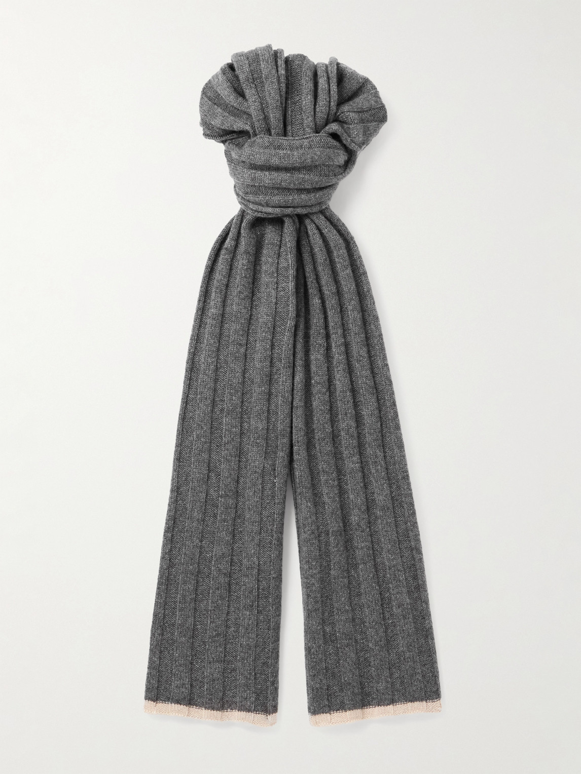 Brunello Cucinelli Ribbed Cashmere Scarf - Men