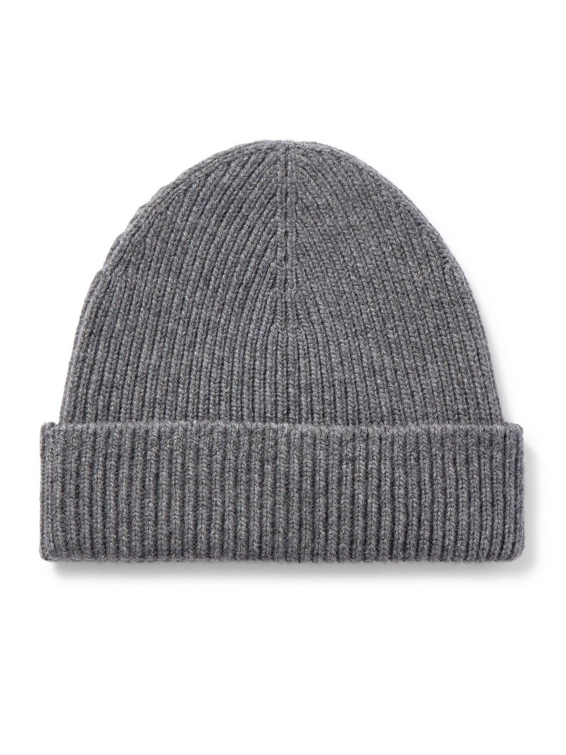 Johnstons Of Elgin Ribbed Cashmere Beanie In Brown