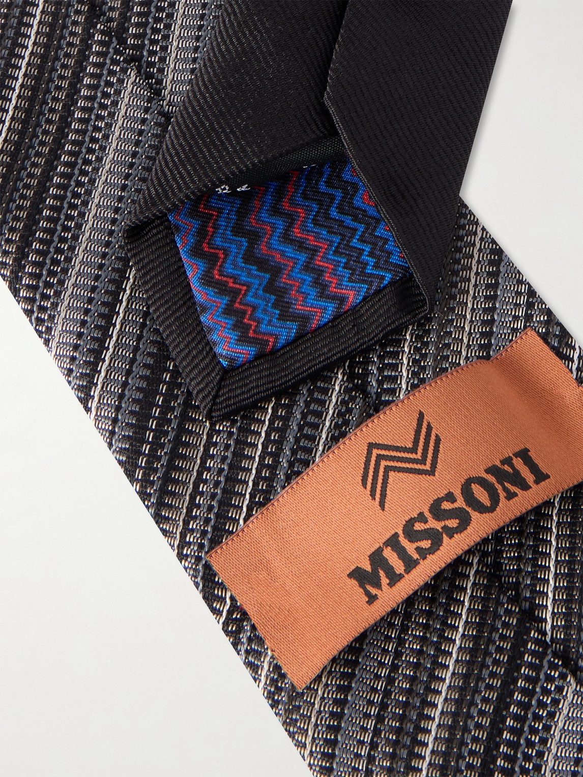 7cm Striped Silk-Jacquard Tie — 2