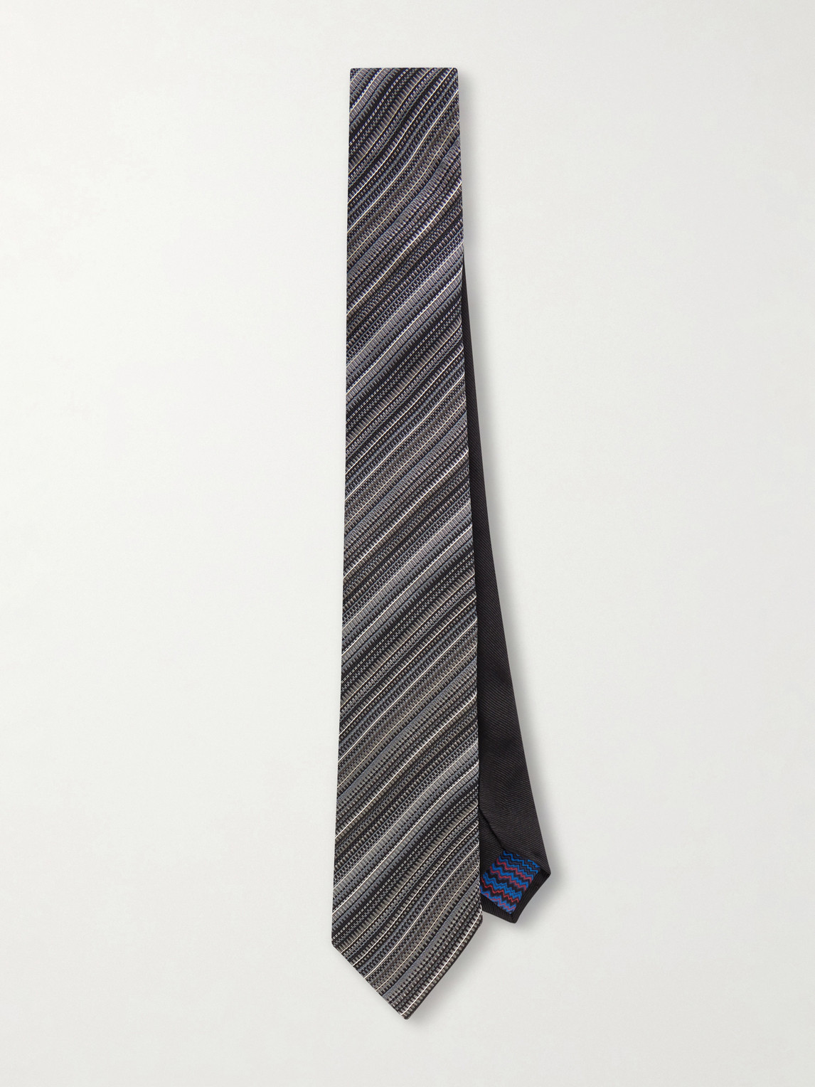 7cm Striped Silk-Jacquard Tie