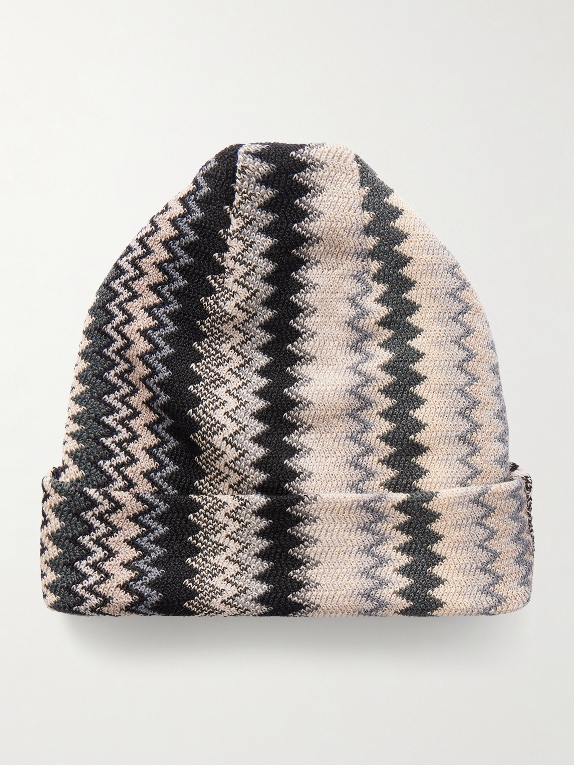 Striped Wool-Blend Beanie
