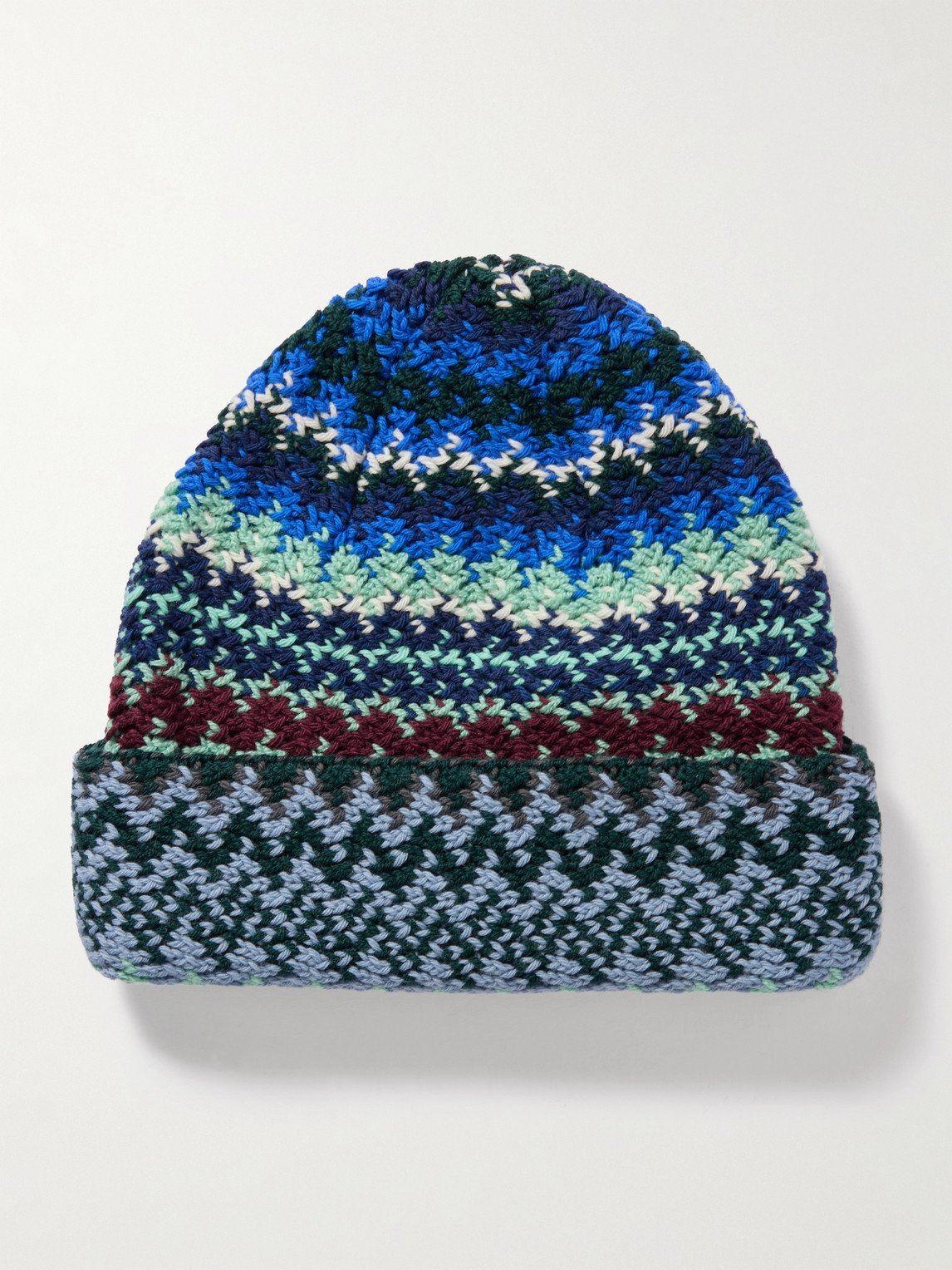 Jacquard-Knit Wool Beanie