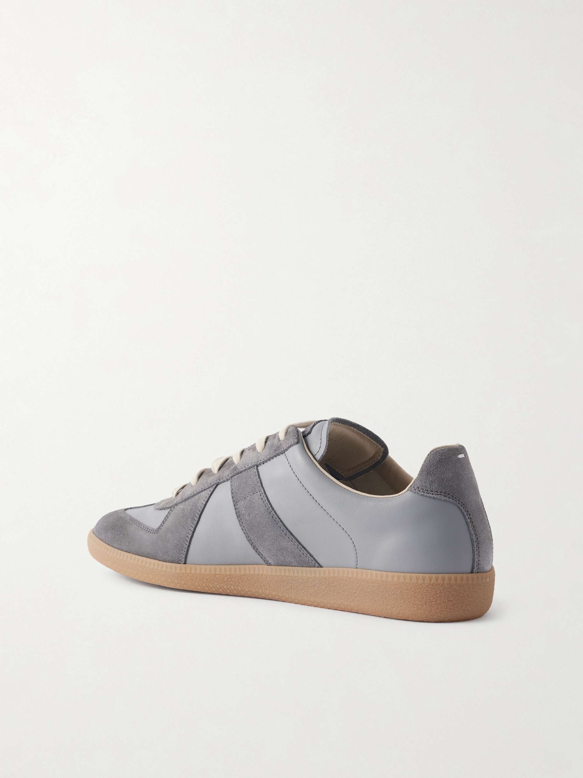 MAISON MARGIELA Replica Leather and Suede Sneakers