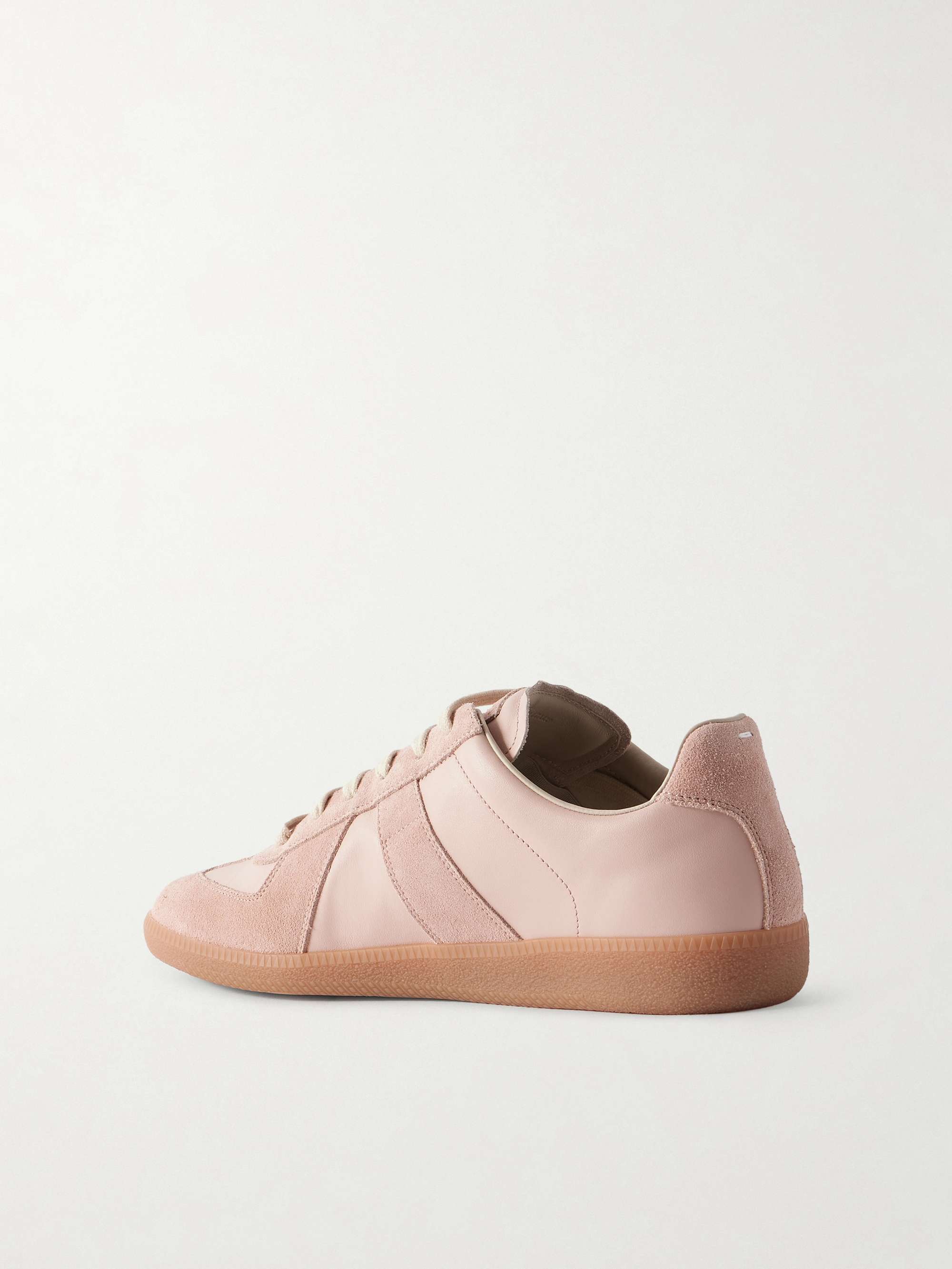 MAISON MARGIELA Replica Leather and Suede Sneakers