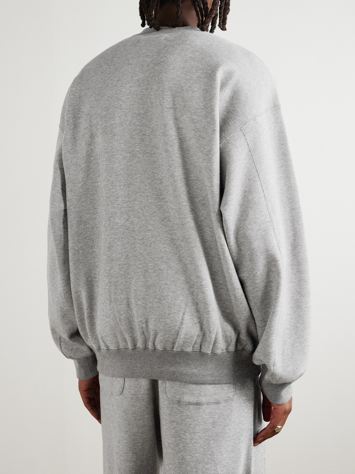Ssstein Cotton And Yak-blend Jersey Sweatshirt In Gray