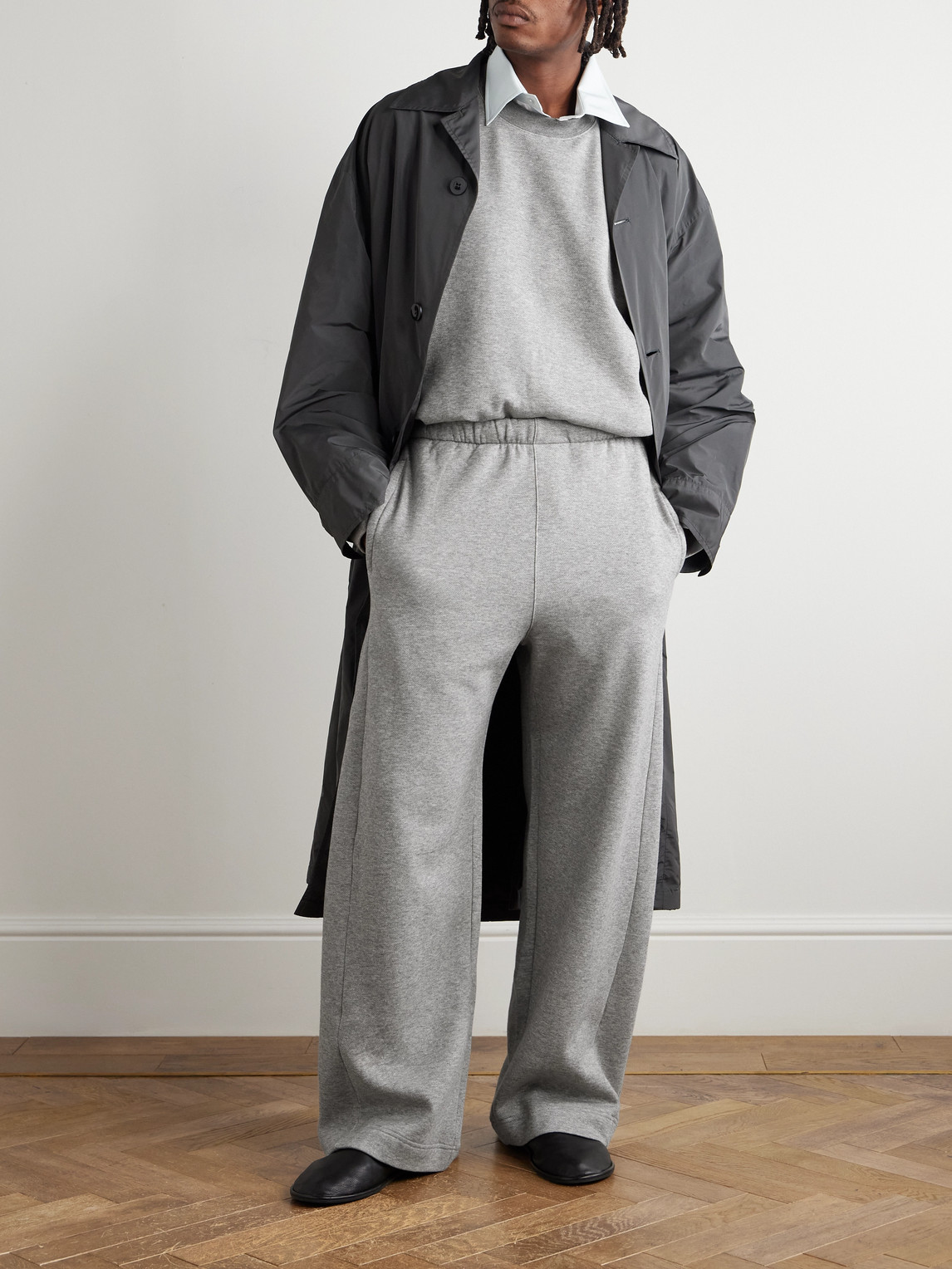 Ssstein Cotton And Yak-blend Jersey Sweatshirt In Gray