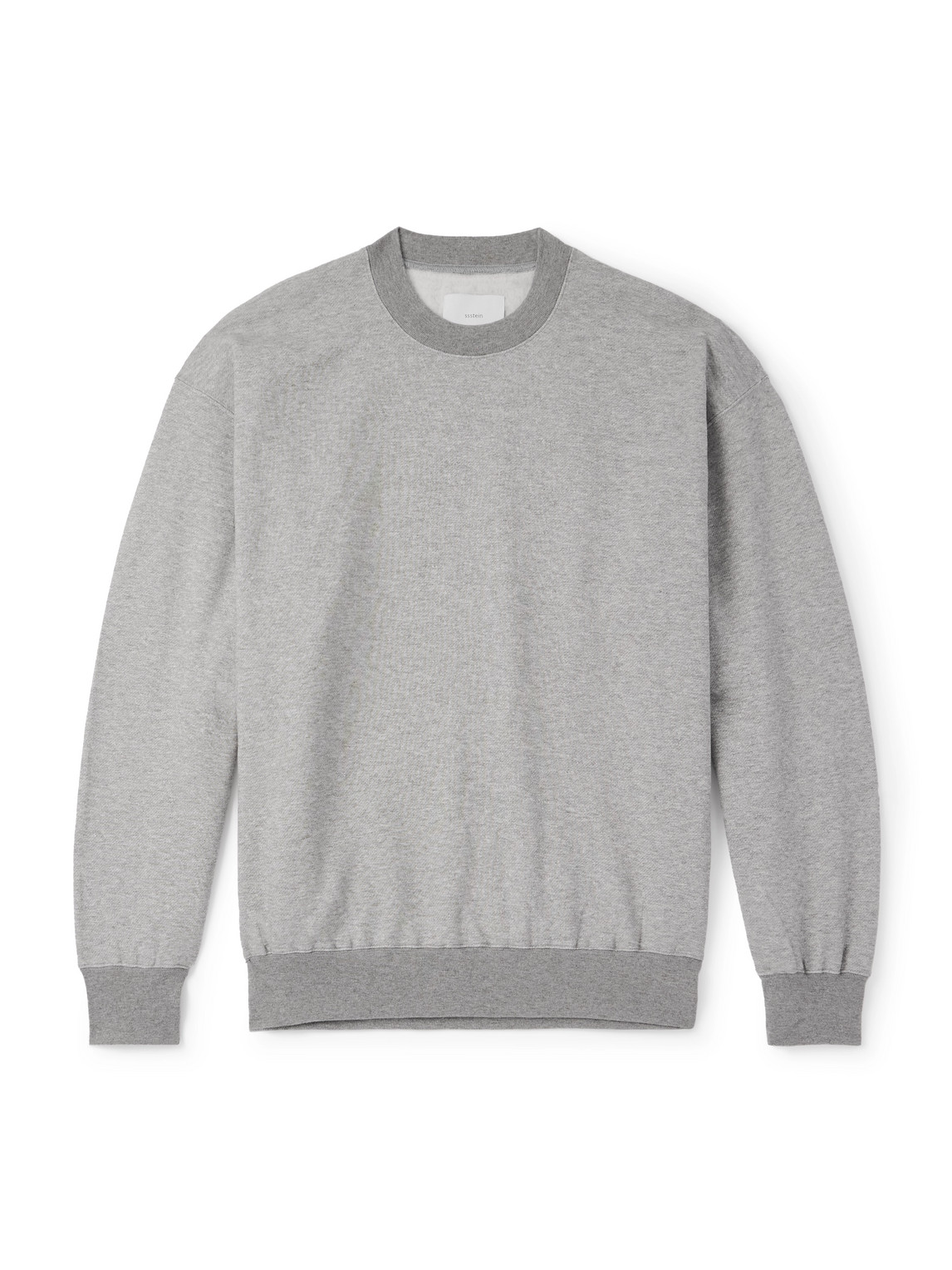 Ssstein Cotton And Yak-blend Jersey Sweatshirt In Gray