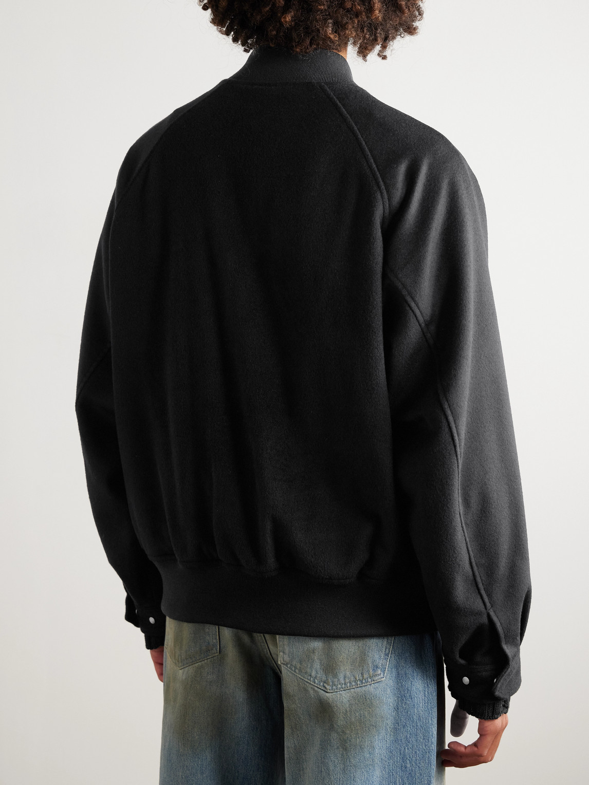 Ssstein Wool And Cashmere-blend Jacket In Black